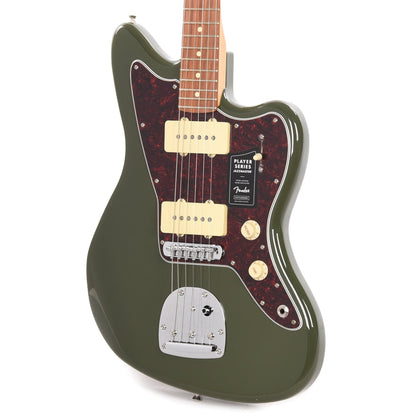 Fender Player Jazzmaster Olive w/Matching Headcap, Pure Vintage '65 Pickups, & Series/Parallel 4-Way Electric Guitars / Solid Body