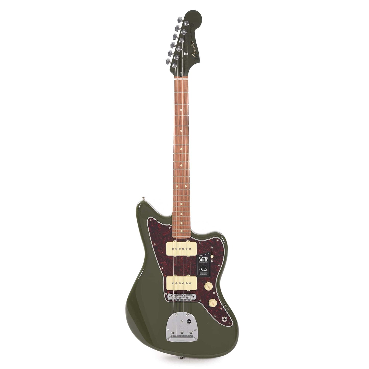 Fender Player Jazzmaster Olive w/Matching Headcap, Pure Vintage '65 Pickups, & Series/Parallel 4-Way Electric Guitars / Solid Body