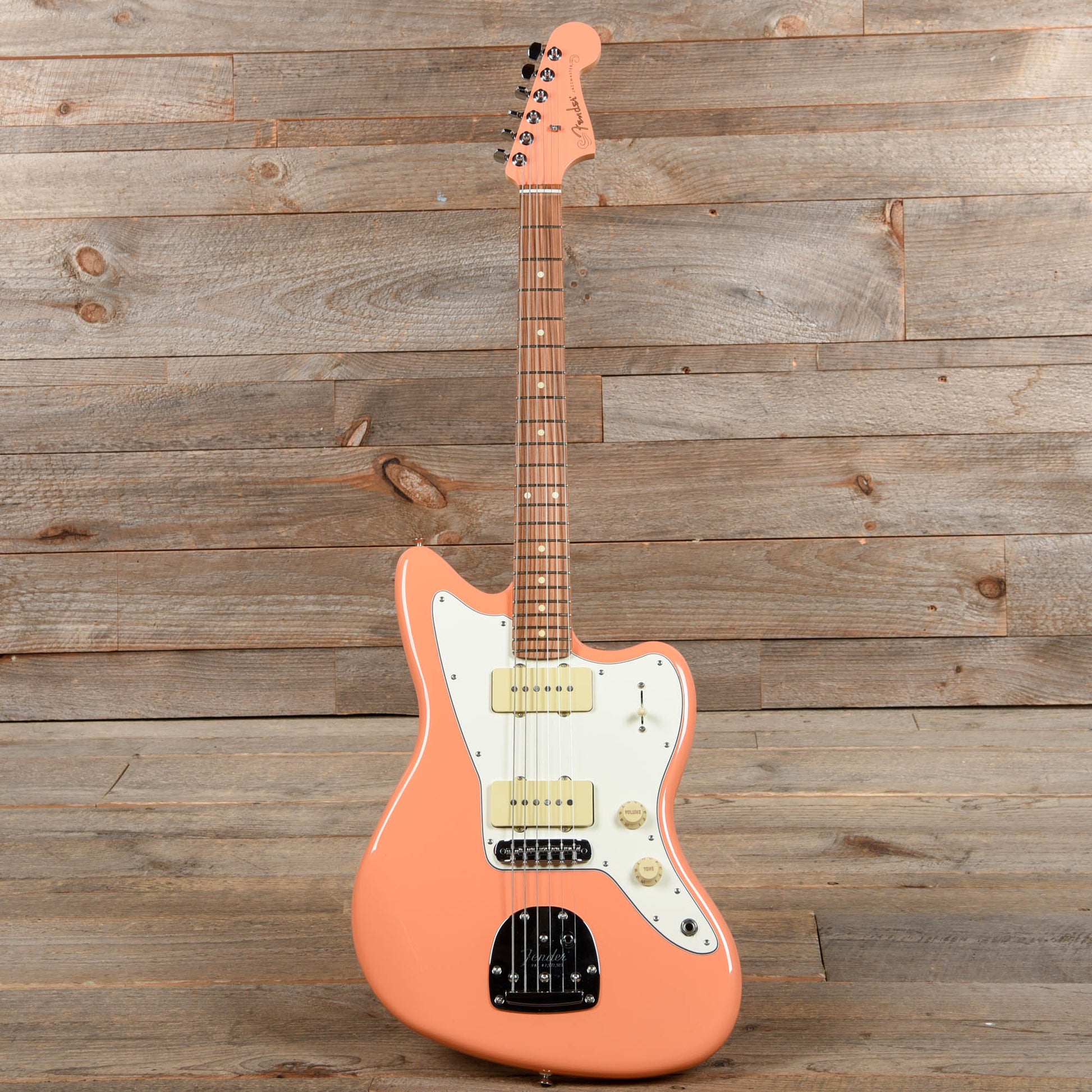 Fender Player Jazzmaster Pacific Peach w/Matching Headcap, Pure Vintage '65 Pickups, & Series/Parallel 4-Way Electric Guitars / Solid Body