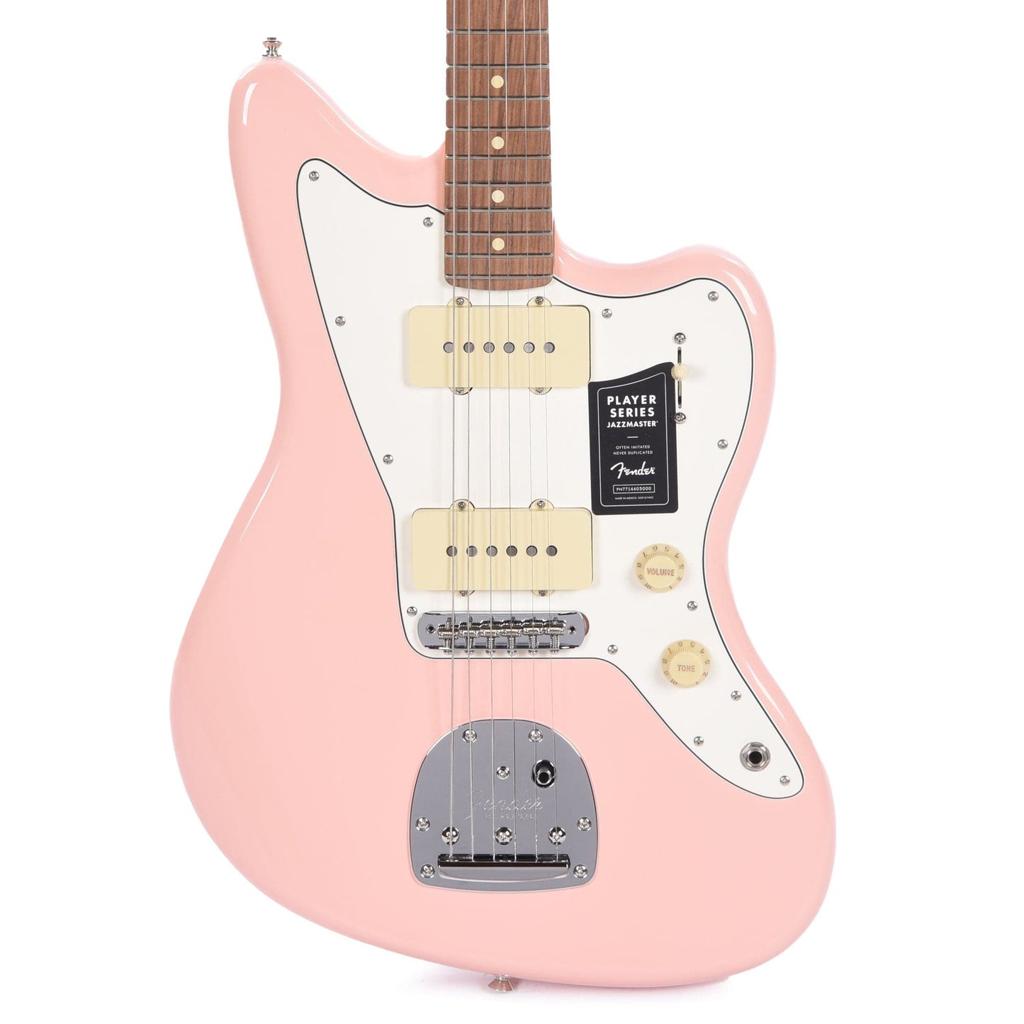 Fender Player Jazzmaster Shell Pink w/Olympic White Headcap, Pure Vintage '65 Pickups, & Series/Parallel 4-Way Electric Guitars / Solid Body