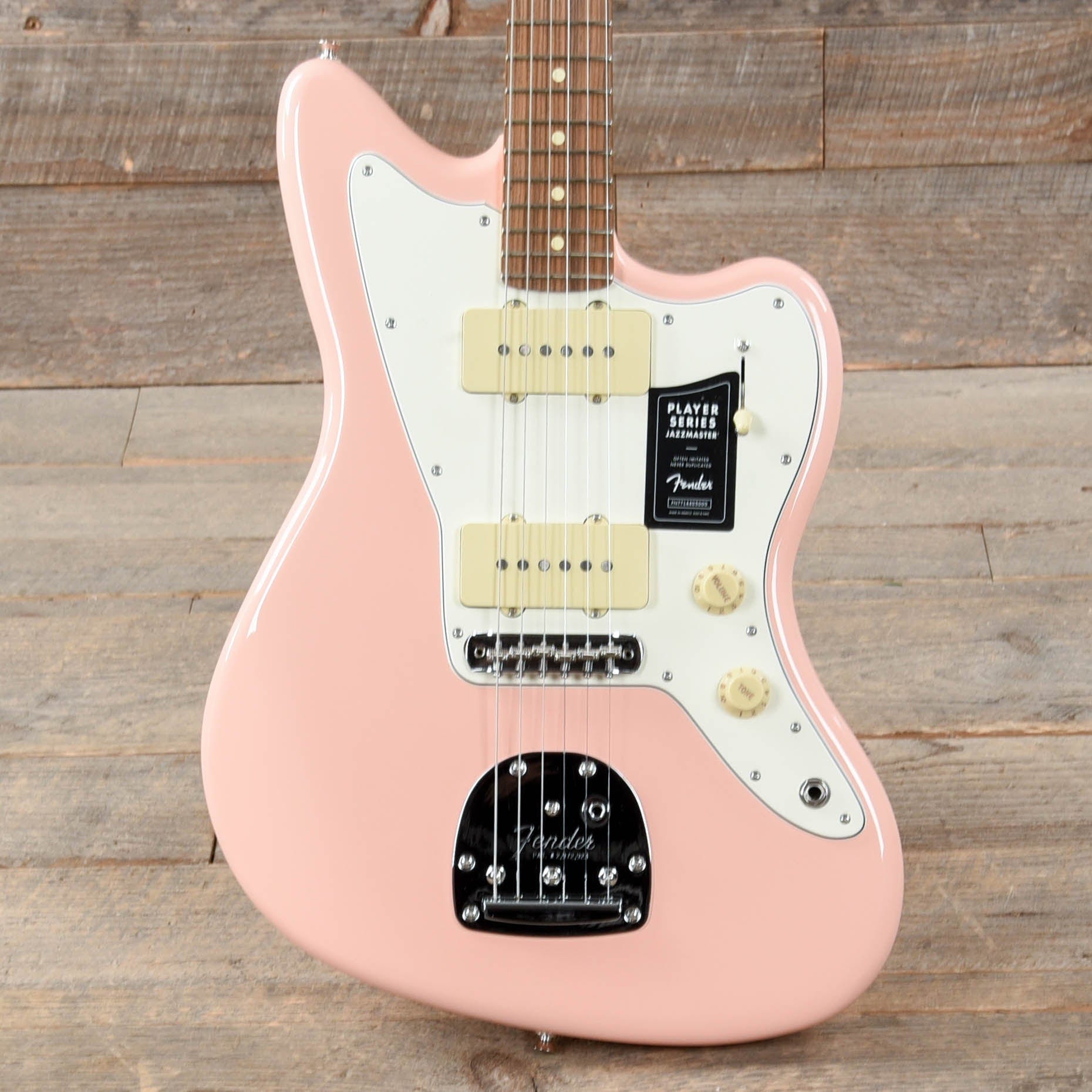 Fender Player Jazzmaster Shell Pink w/Olympic White Headcap, Pure Vintage '65 Pickups, & Series/Parallel 4-Way Electric Guitars / Solid Body