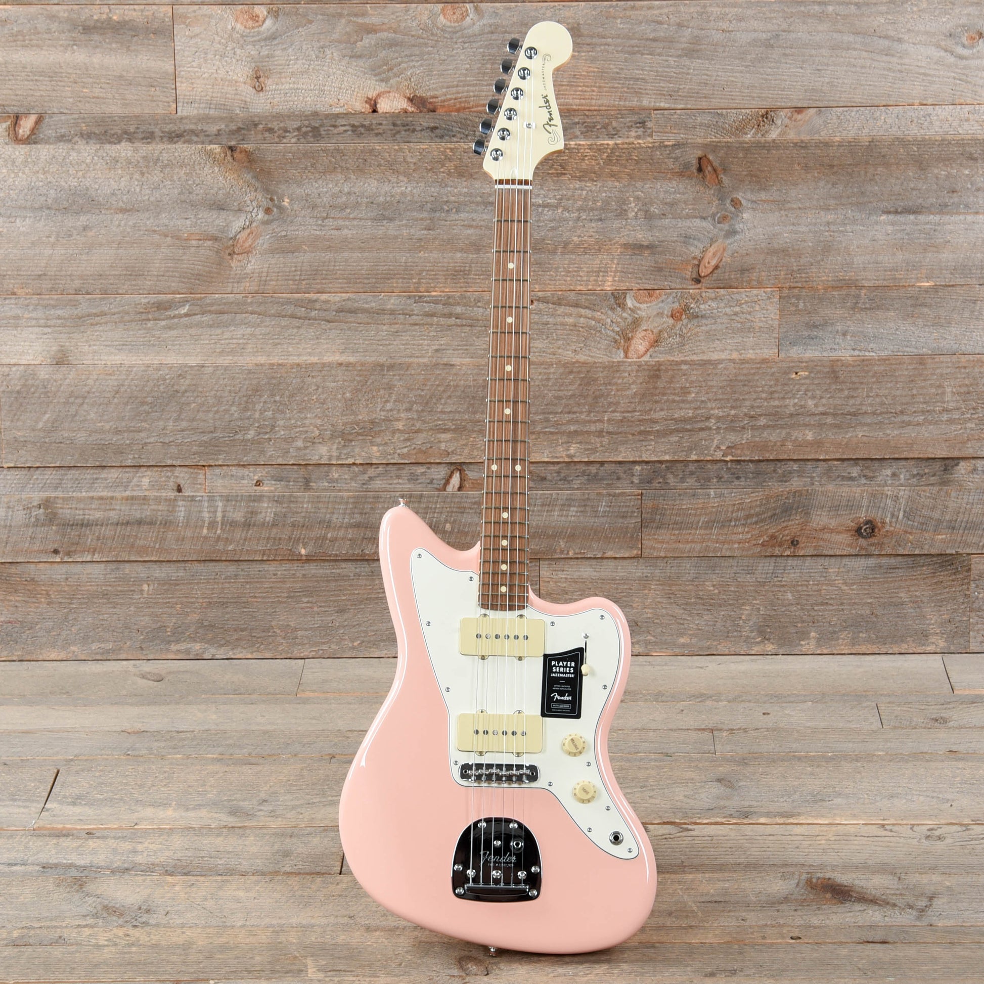 Fender Player Jazzmaster Shell Pink w/Olympic White Headcap, Pure Vintage '65 Pickups, & Series/Parallel 4-Way Electric Guitars / Solid Body