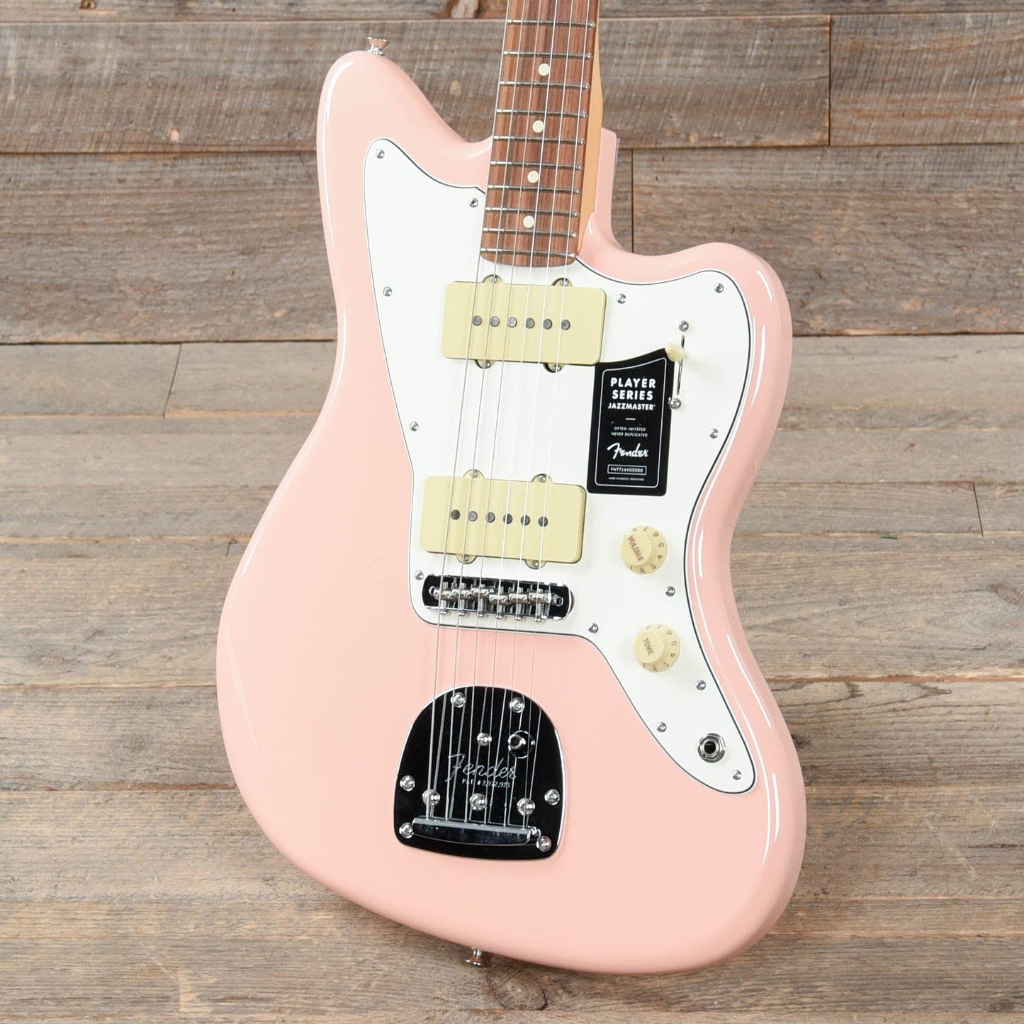 Fender Player Jazzmaster Shell Pink w/Olympic White Headcap, Pure Vintage '65 Pickups, & Series/Parallel 4-Way Electric Guitars / Solid Body