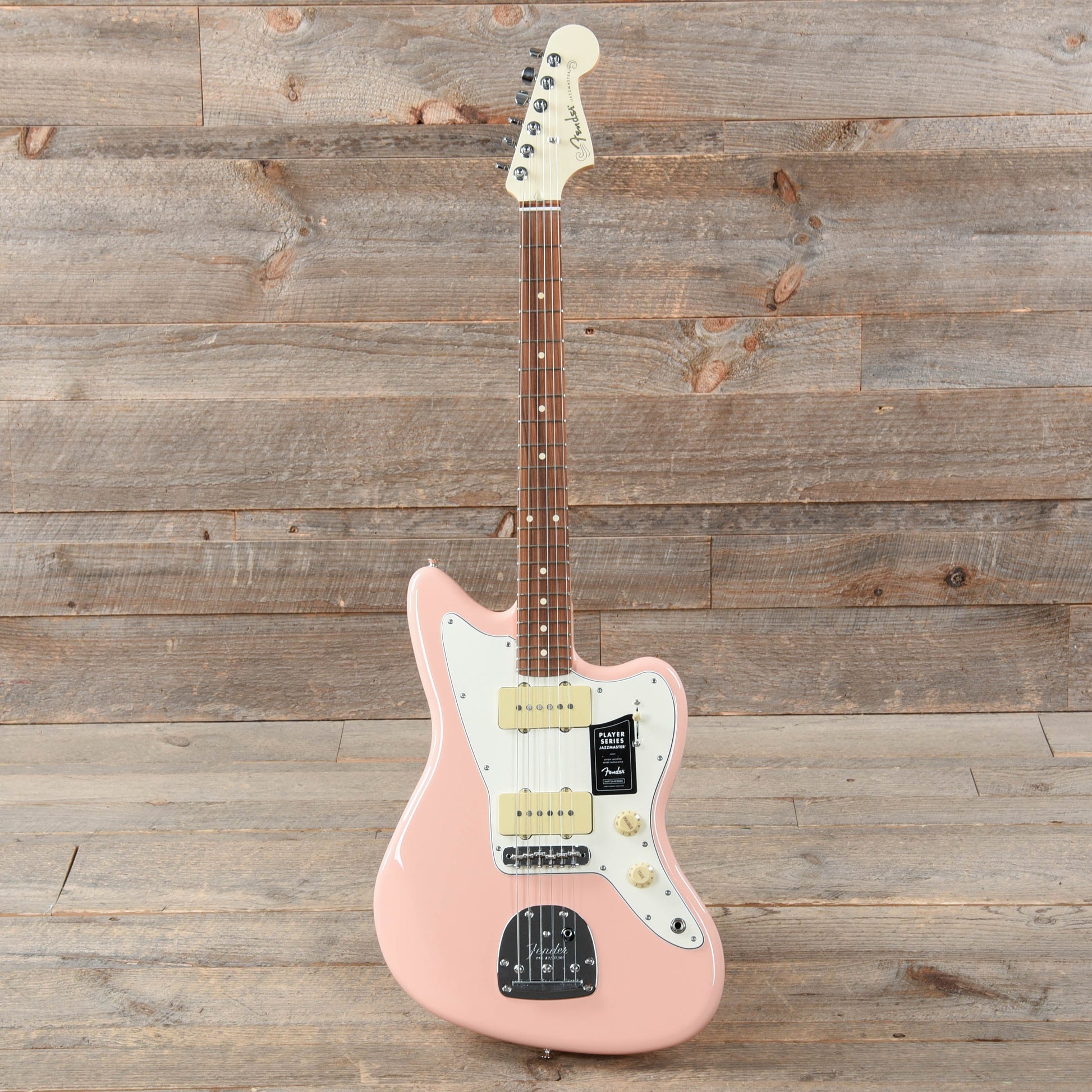 Fender Player Jazzmaster Shell Pink w/Olympic White Headcap, Pure Vintage '65 Pickups, & Series/Parallel 4-Way Electric Guitars / Solid Body