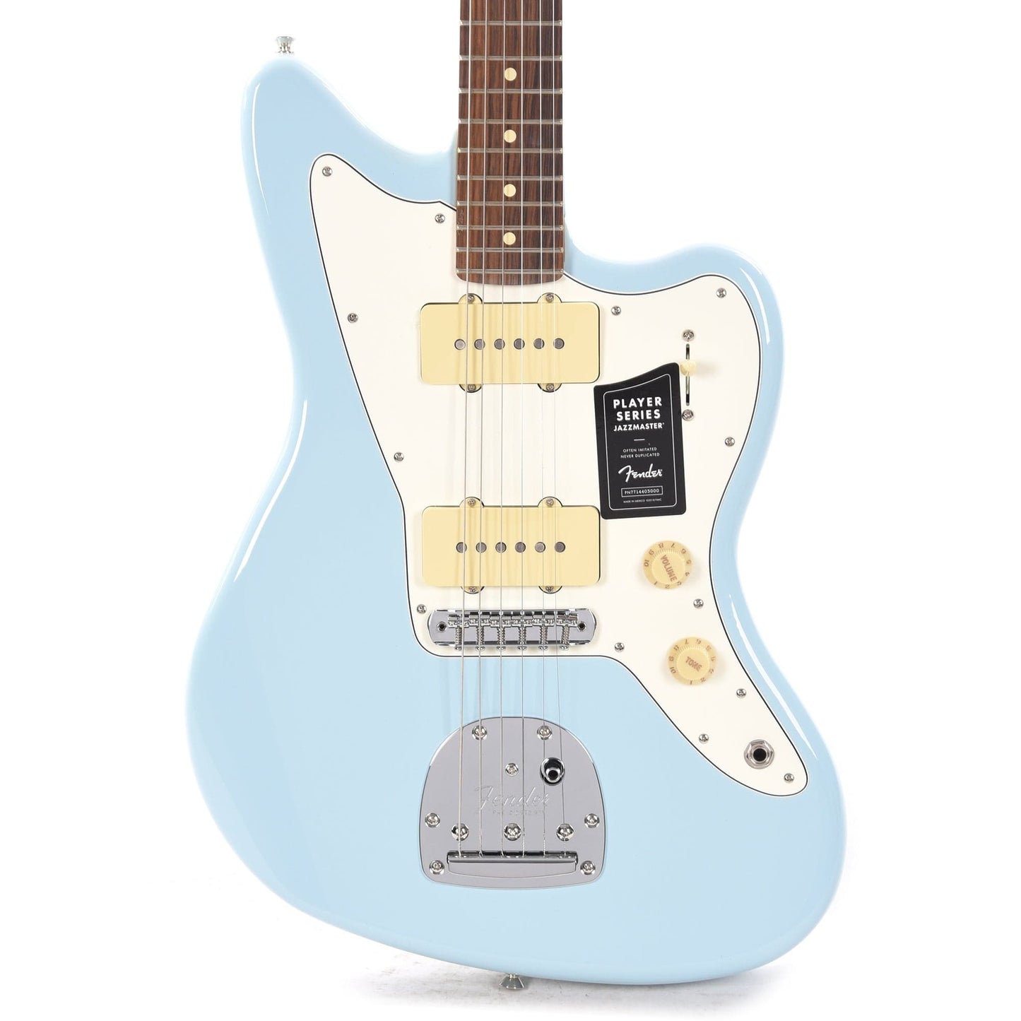 Fender Player Jazzmaster Sonic Blue w/Olympic White Headcap, Pure Vintage '65 Pickups, & Series/Parallel 4-Way Electric Guitars / Solid Body