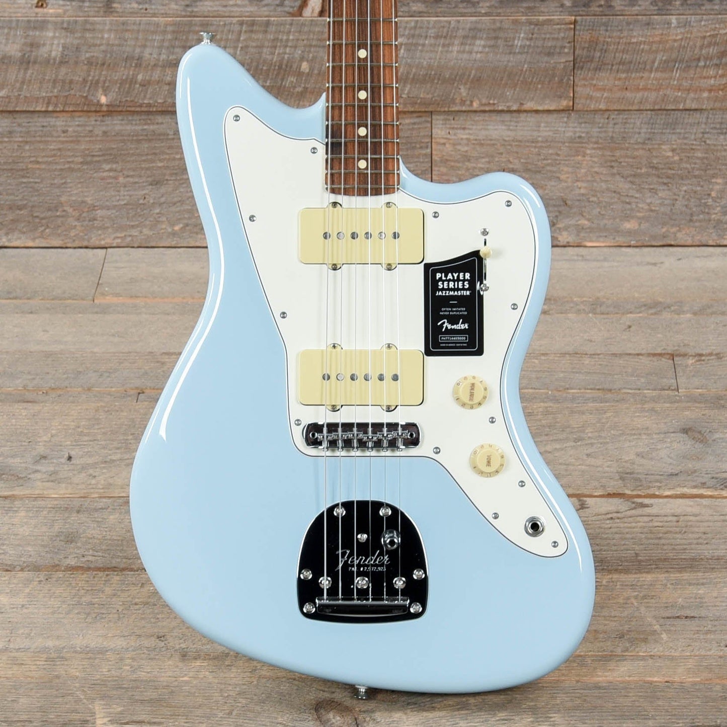 Fender Player Jazzmaster Sonic Blue w/Olympic White Headcap, Pure Vintage '65 Pickups, & Series/Parallel 4-Way Electric Guitars / Solid Body