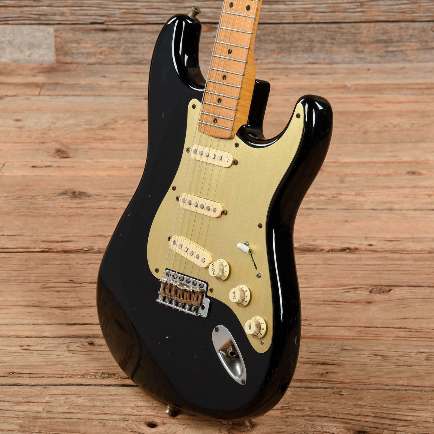 Fender ST-57 Stratocaster Black 1980s Electric Guitars / Solid Body