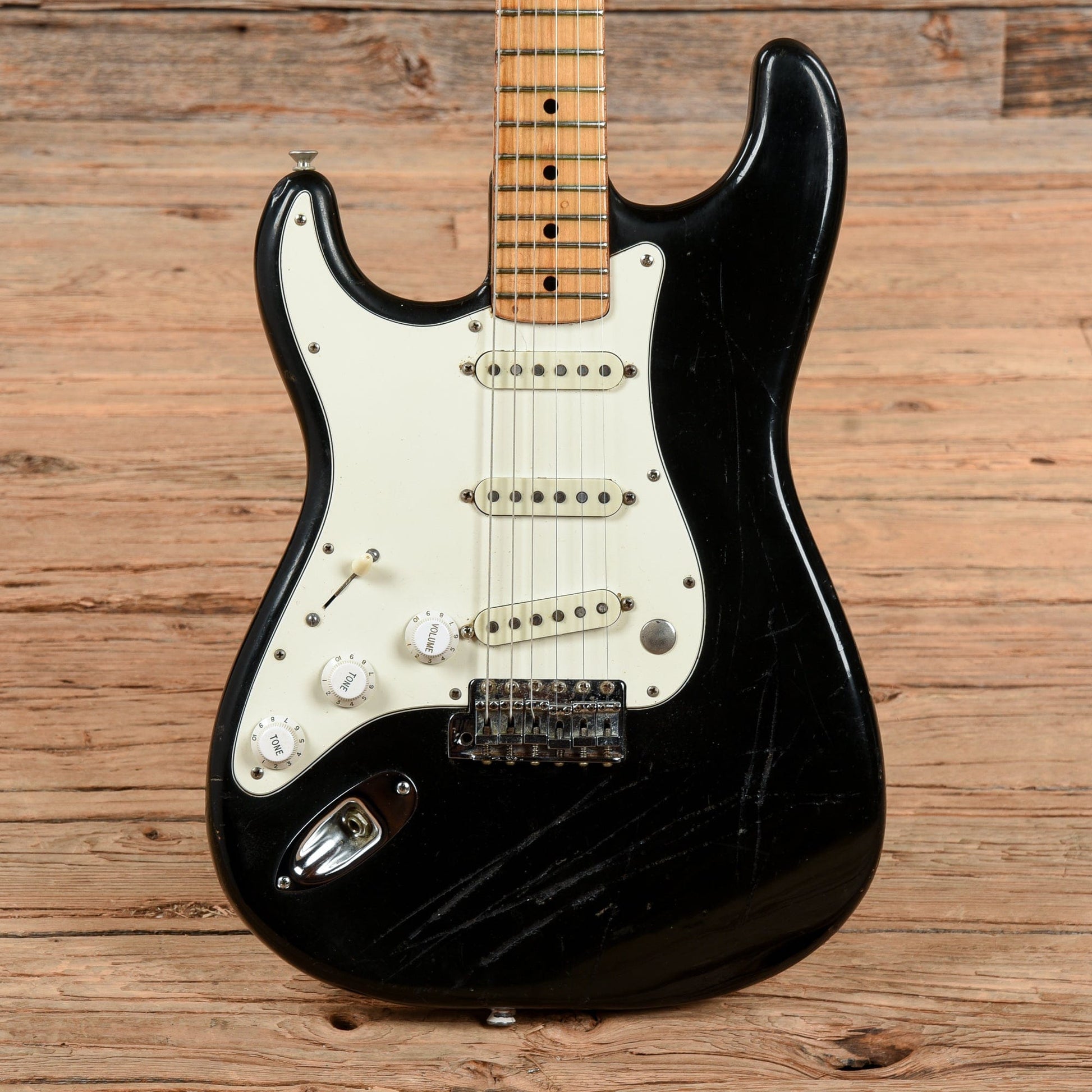 Fender Stratocaster Black 1974 LEFTY Electric Guitars / Solid Body