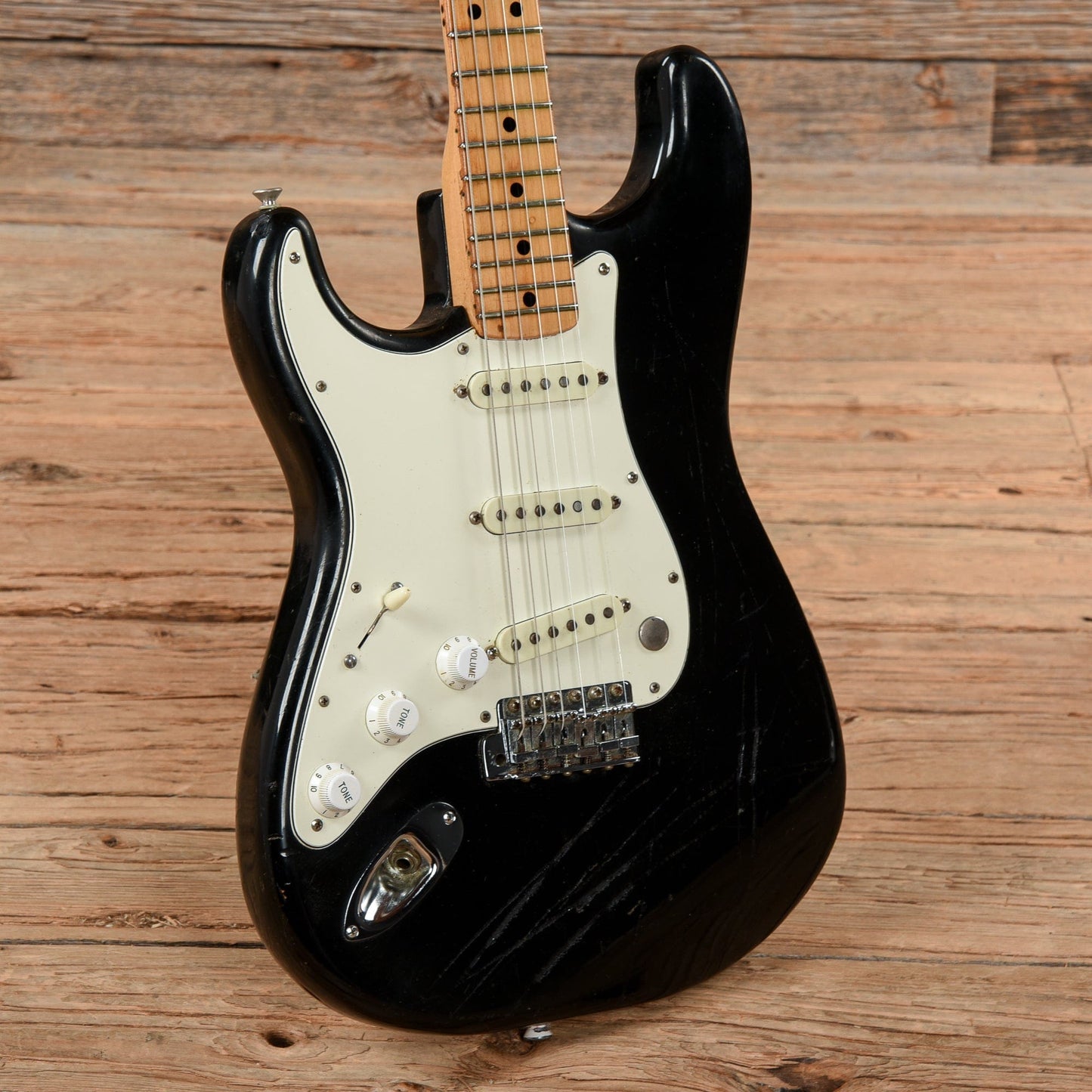 Fender Stratocaster Black 1974 LEFTY Electric Guitars / Solid Body