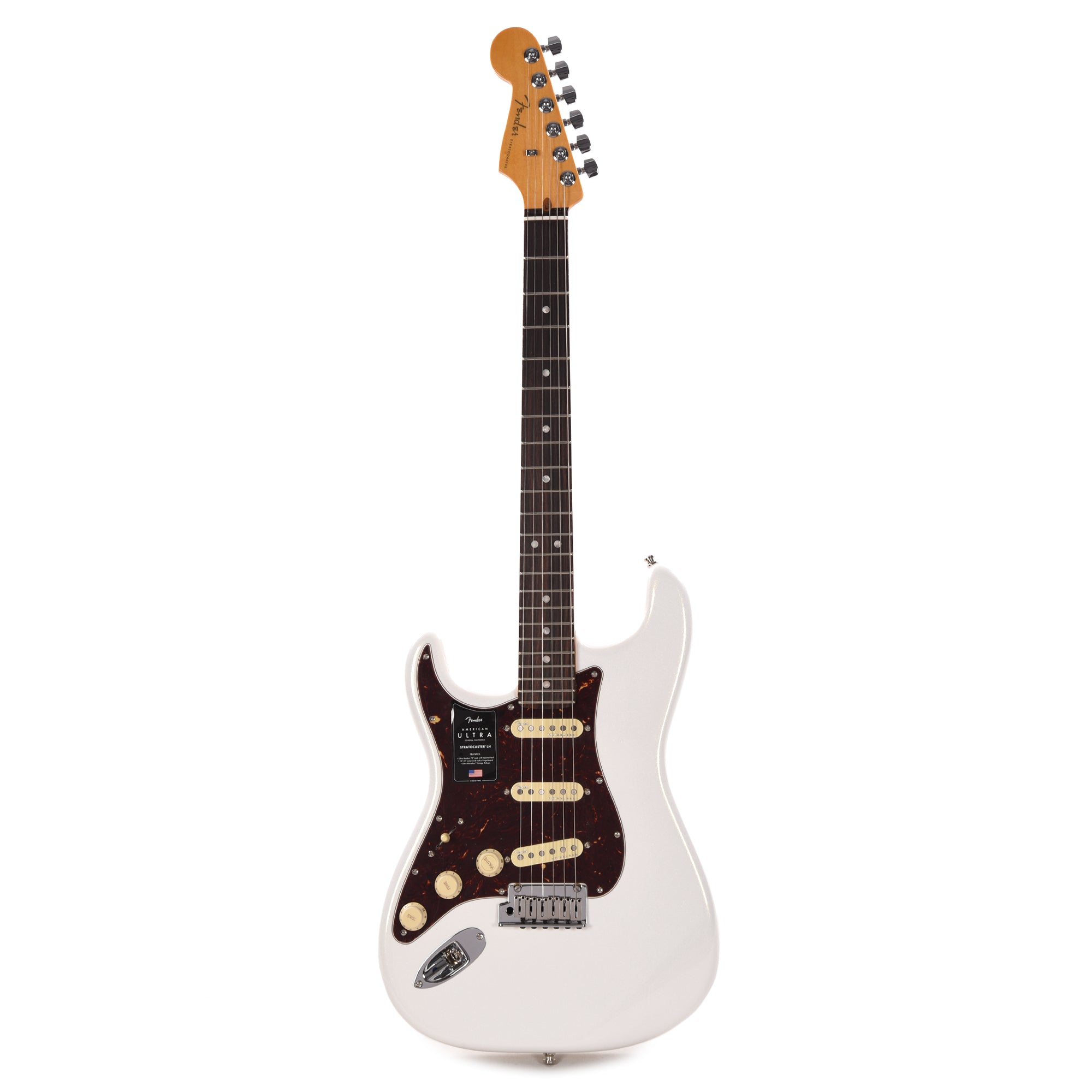 Fender American Ultra Stratocaster Arctic Pearl LEFTY