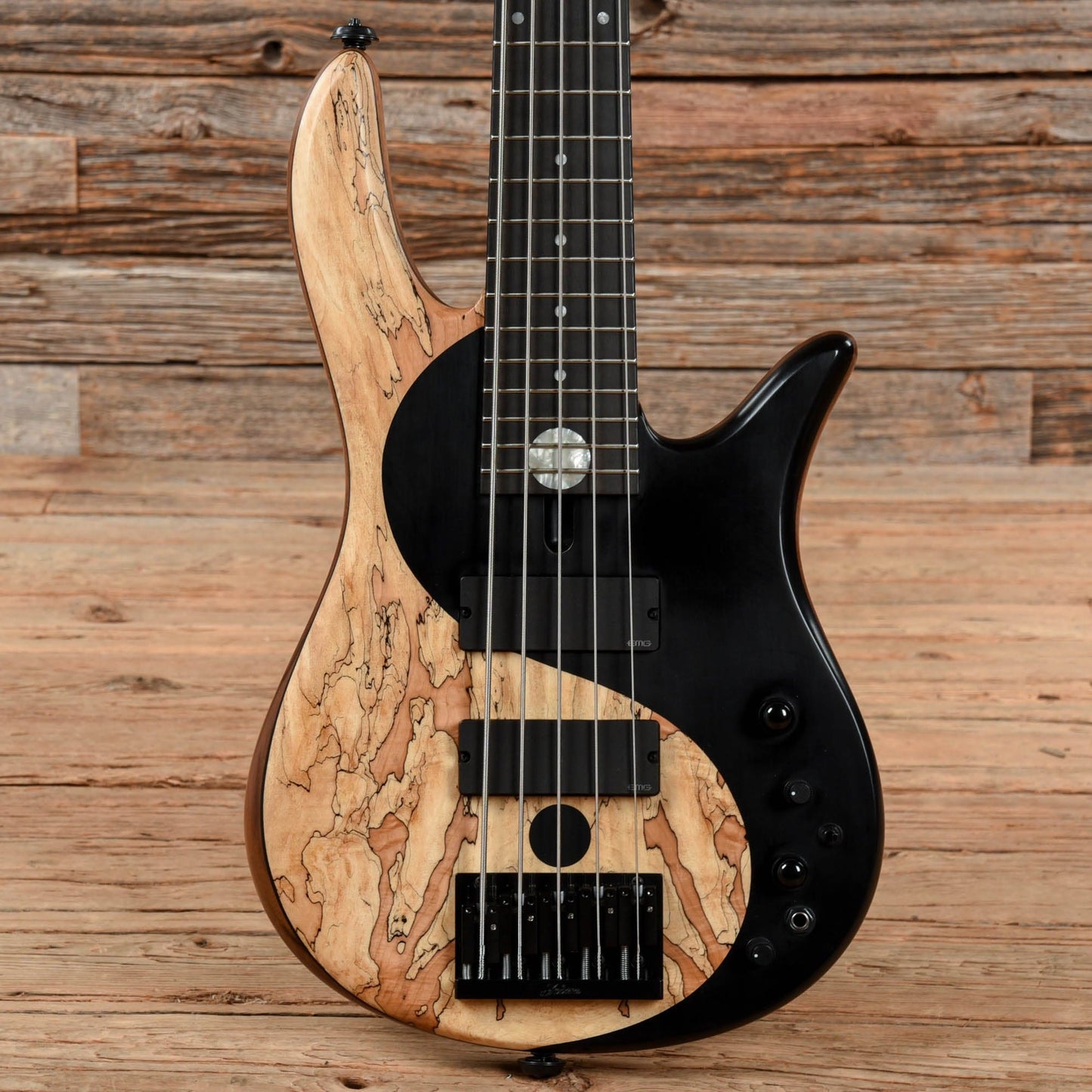 Fodera Yin Yang Standard Spalted Maple Natural 2018 Bass Guitars / 5-String or More