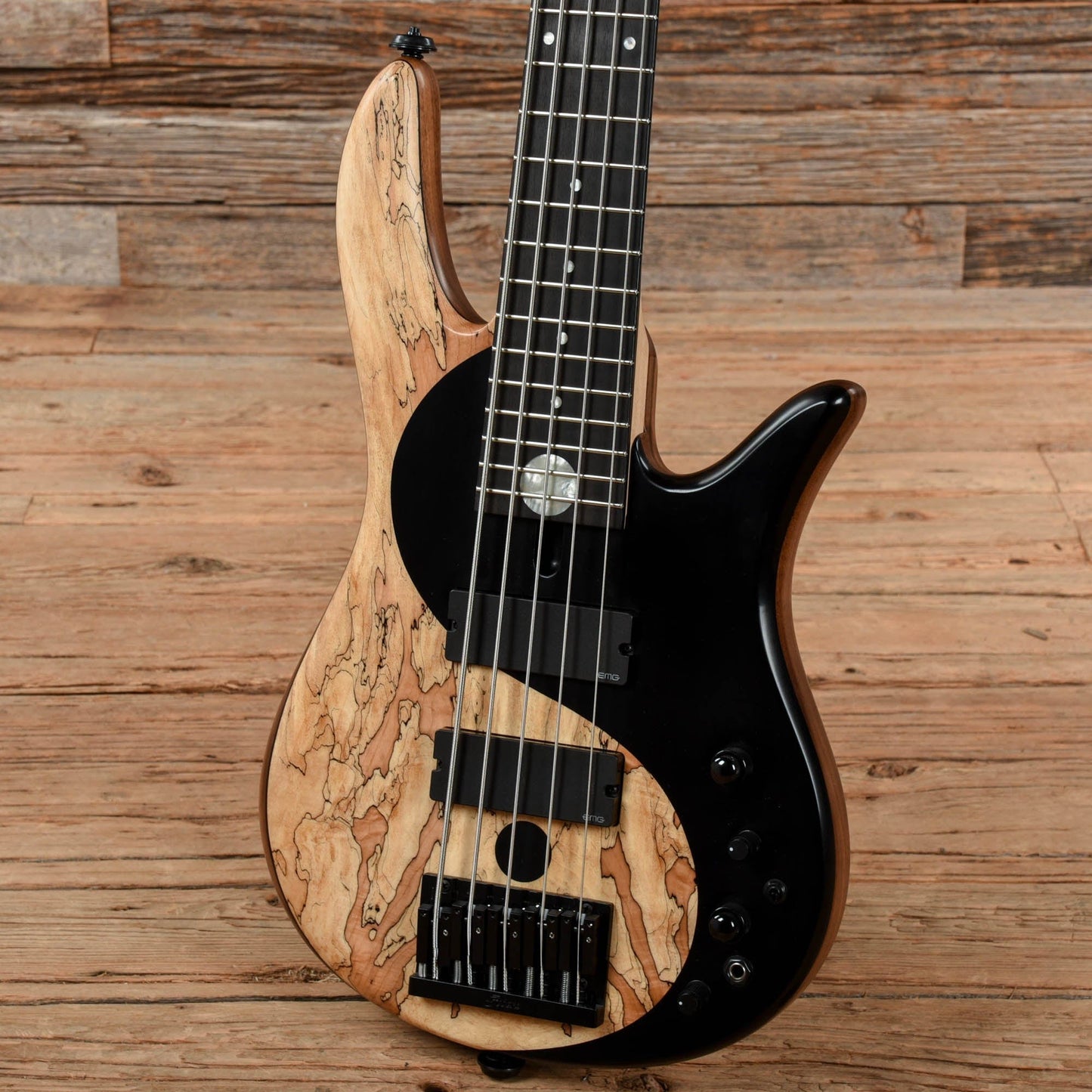 Fodera Yin Yang Standard Spalted Maple Natural 2018 Bass Guitars / 5-String or More