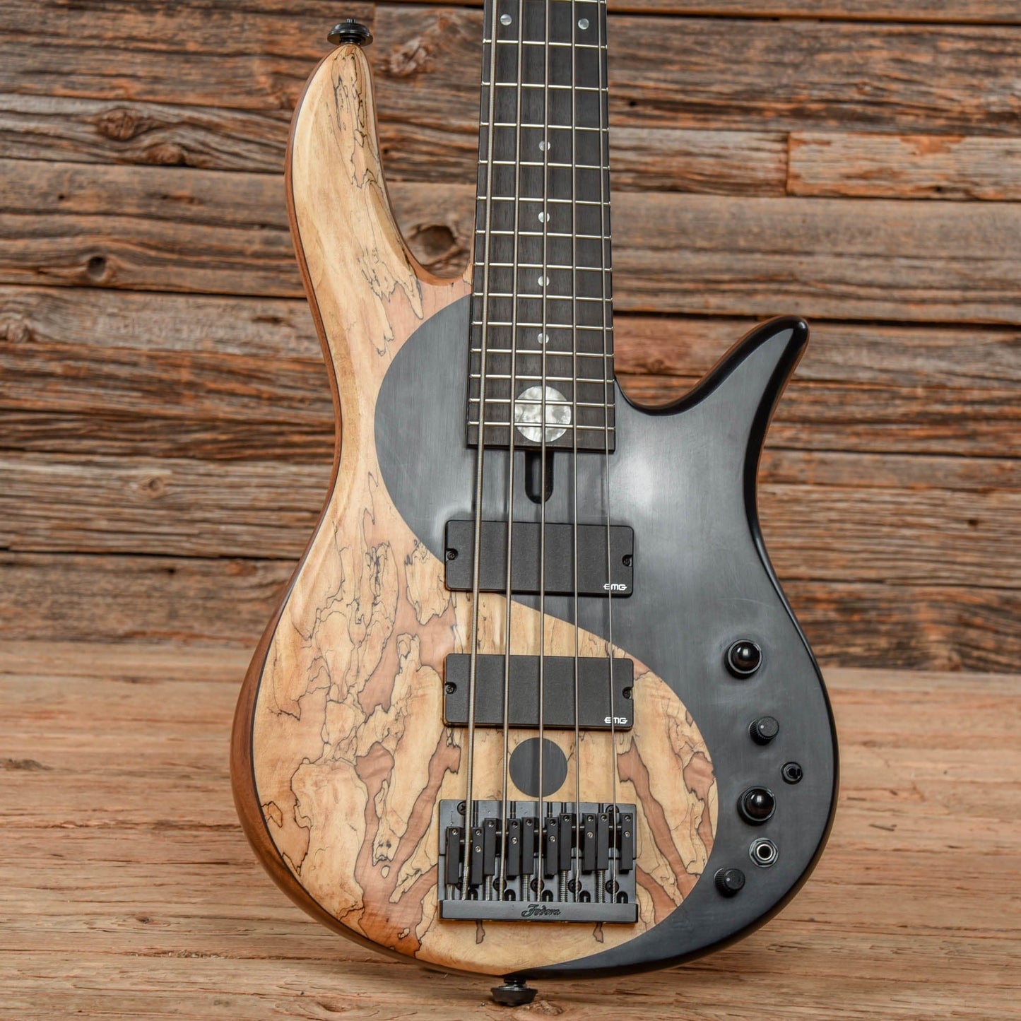 Fodera Yin Yang Standard Spalted Maple Natural 2018 Bass Guitars / 5-String or More