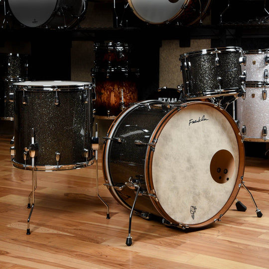 Franklin Drum Co. 13/16/24 3pc. Maple Drum Kit Grey Wolf Drums and Percussion / Acoustic Drums / Full Acoustic Kits