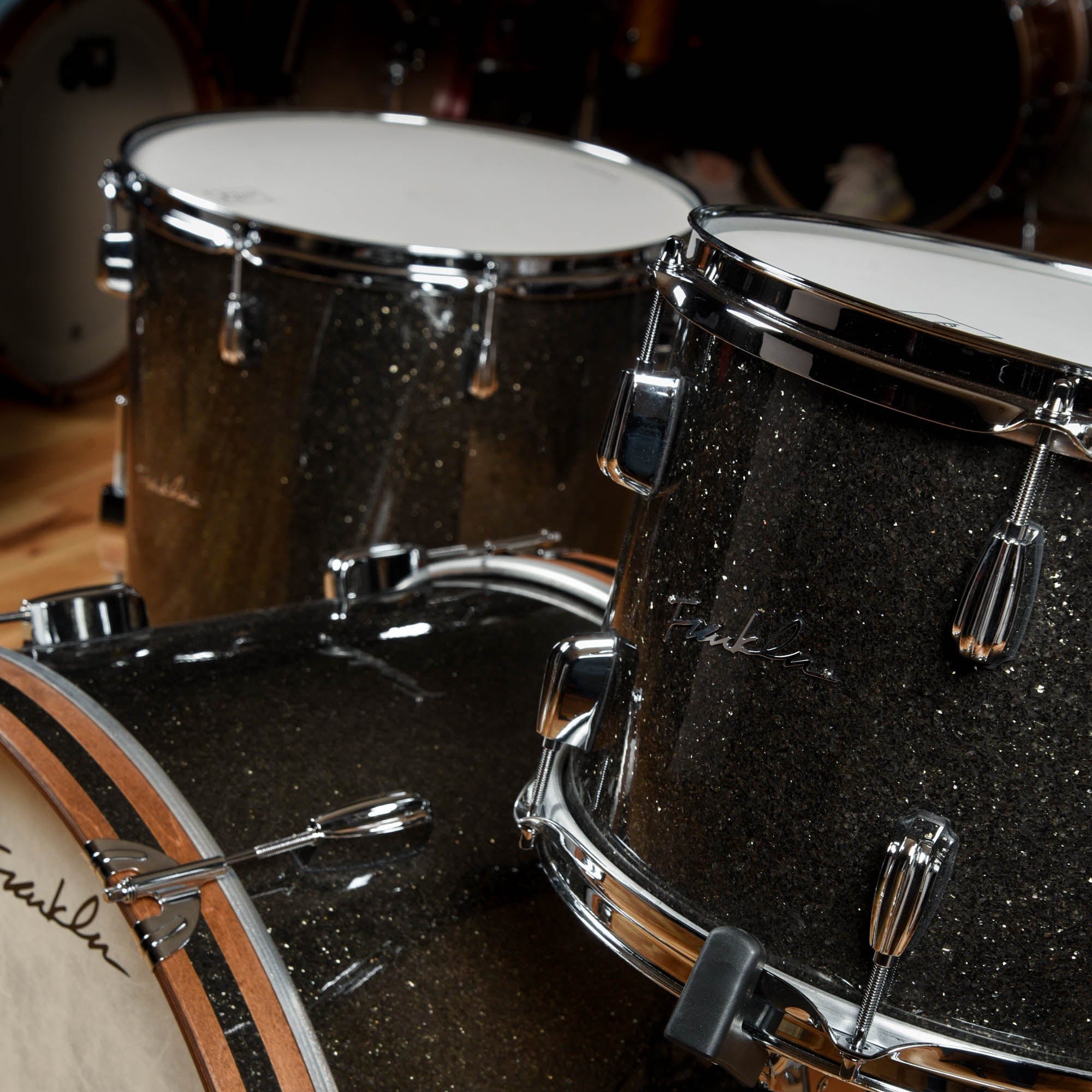 Franklin Drum Co. 13/16/24 3pc. Maple Drum Kit Grey Wolf Drums and Percussion / Acoustic Drums / Full Acoustic Kits