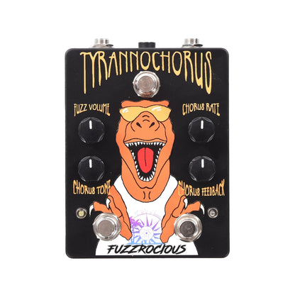 Fuzzrocious Tyrannochorus Fuzz/Chorus Pedal Black Effects and Pedals / Chorus and Vibrato