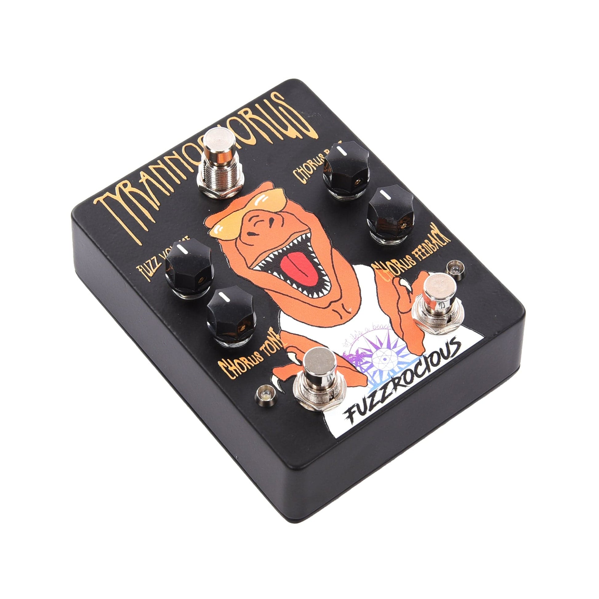 Fuzzrocious Tyrannochorus Fuzz/Chorus Pedal Black Effects and Pedals / Chorus and Vibrato