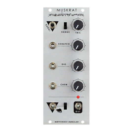 Moffenzeef Modular Muskrat 8-bit Wavetable Drum Synth Eurorack Module Silver