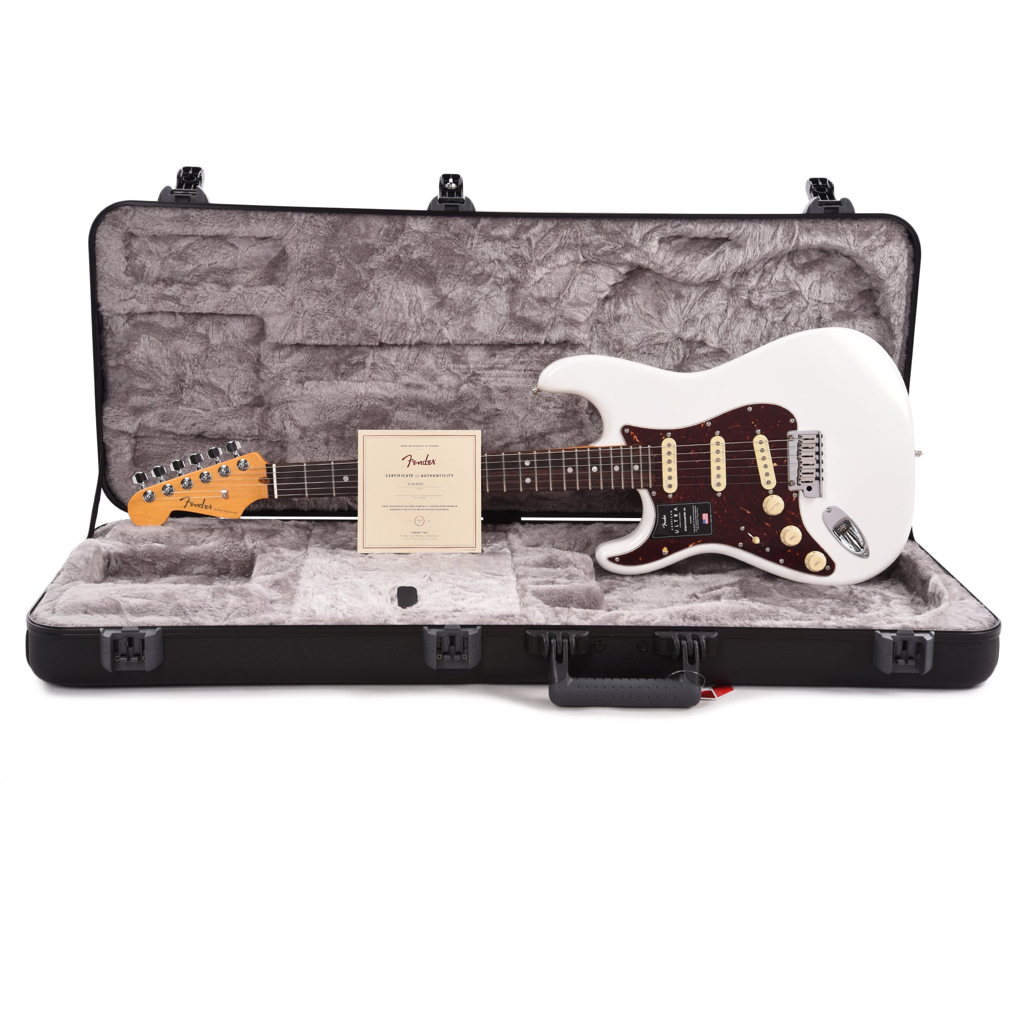 Fender American Ultra Stratocaster Arctic Pearl LEFTY