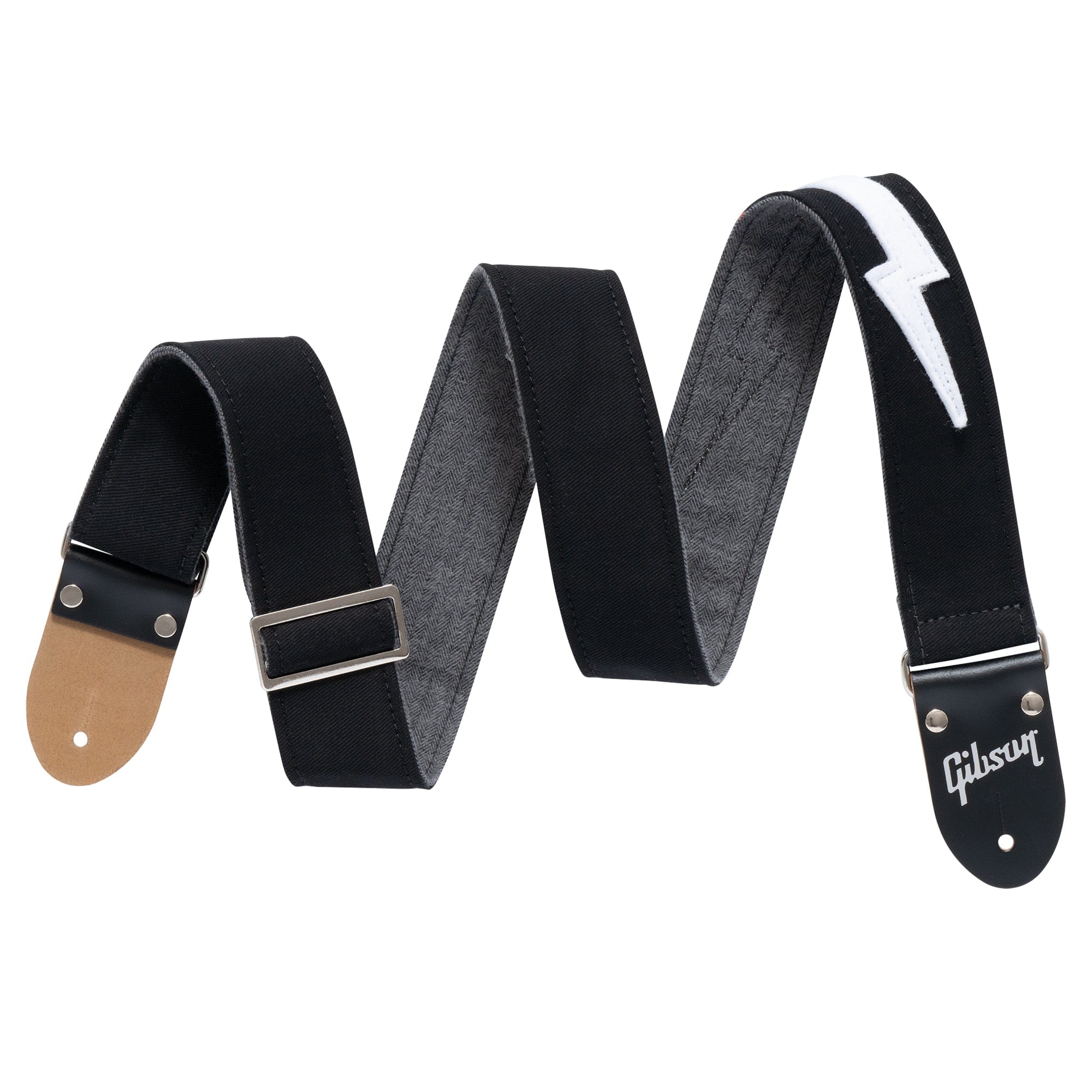 Gibson The Vintage Bolt Strap Black Accessories / Straps