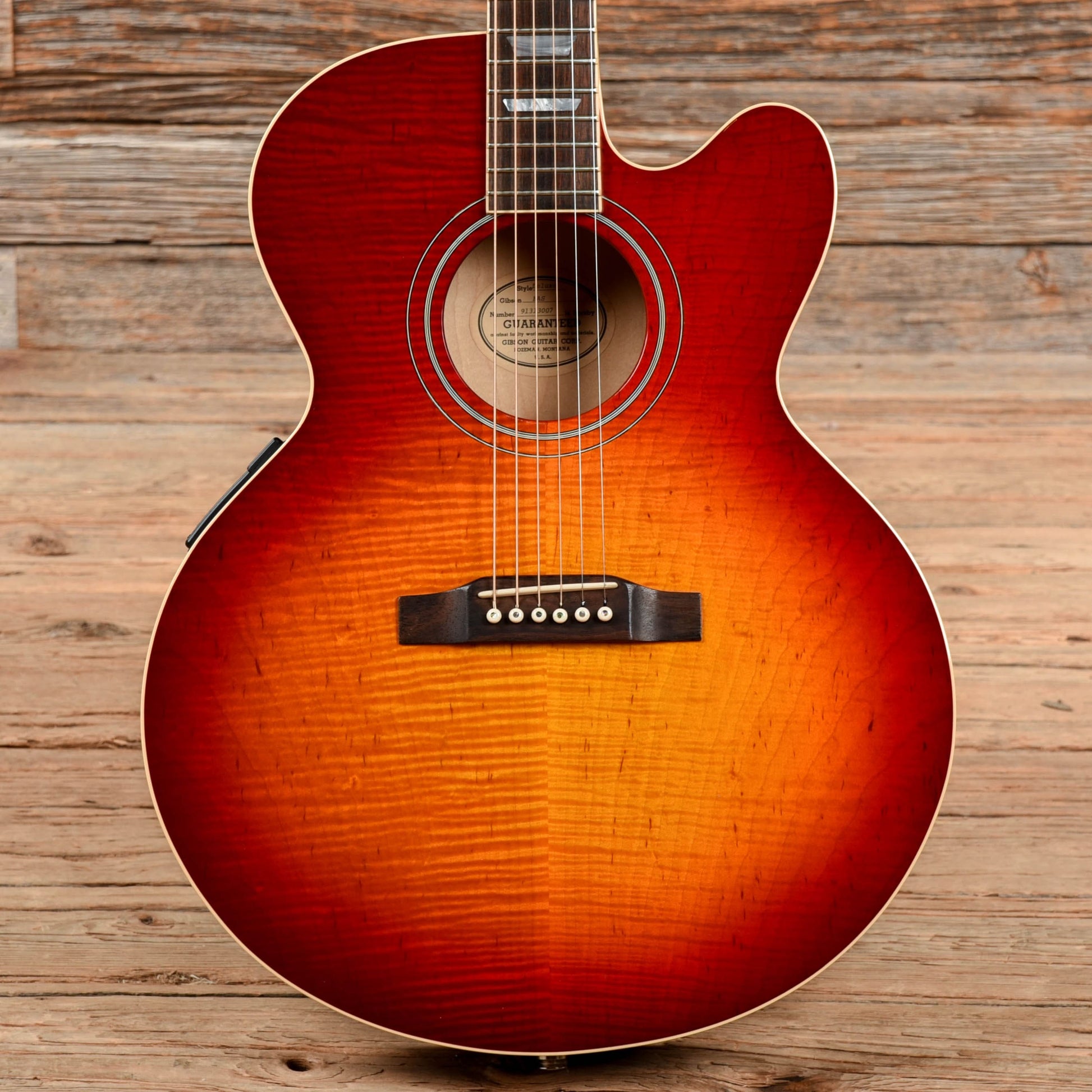 Gibson EAS Deluxe Sunburst 1993 Acoustic Guitars / Built-in Electronics