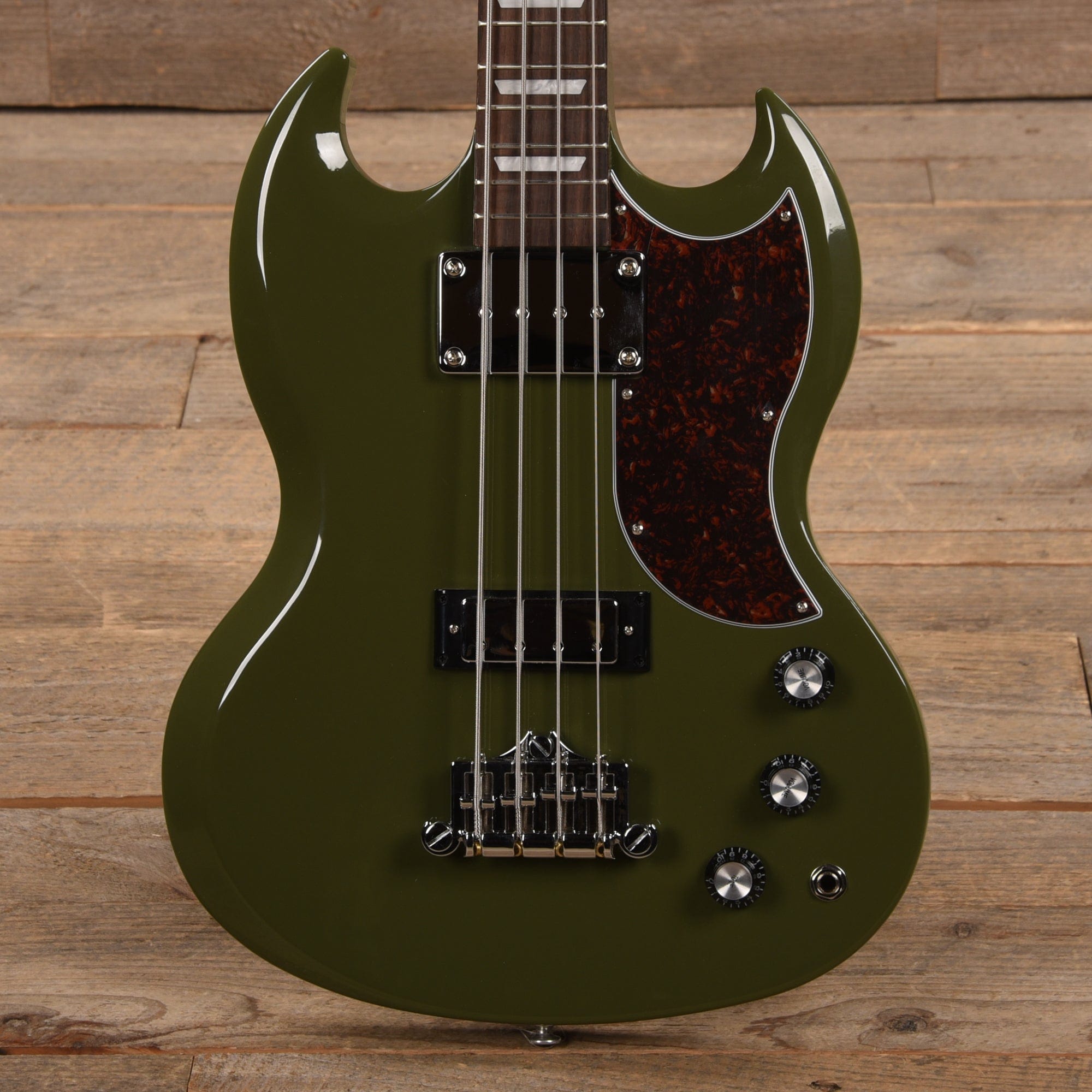 Gibson Modern SG Standard Bass Olive Drab w/Tortoise Pickguard Bass Guitars / 4-String