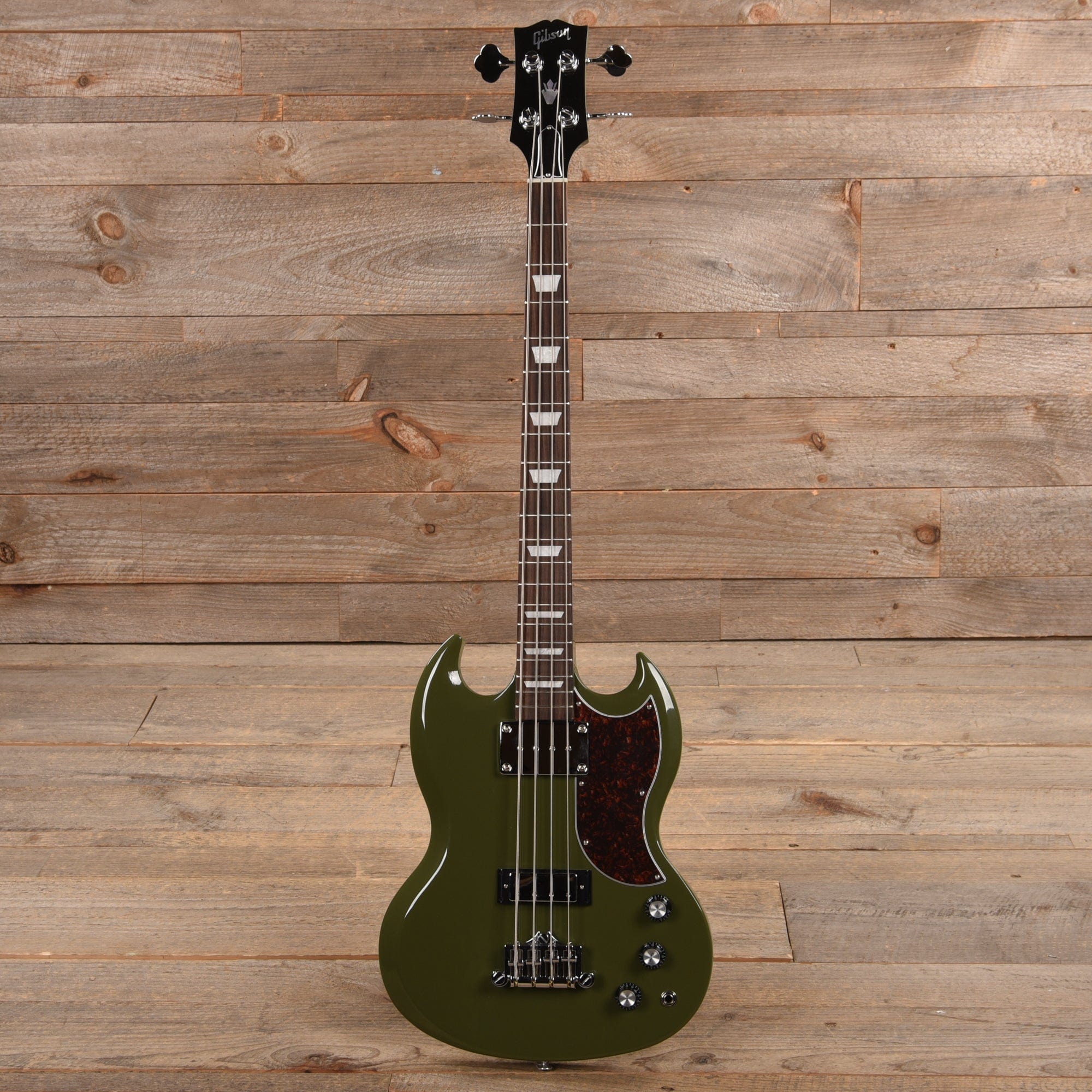 Gibson Modern SG Standard Bass Olive Drab w/Tortoise Pickguard Bass Guitars / 4-String