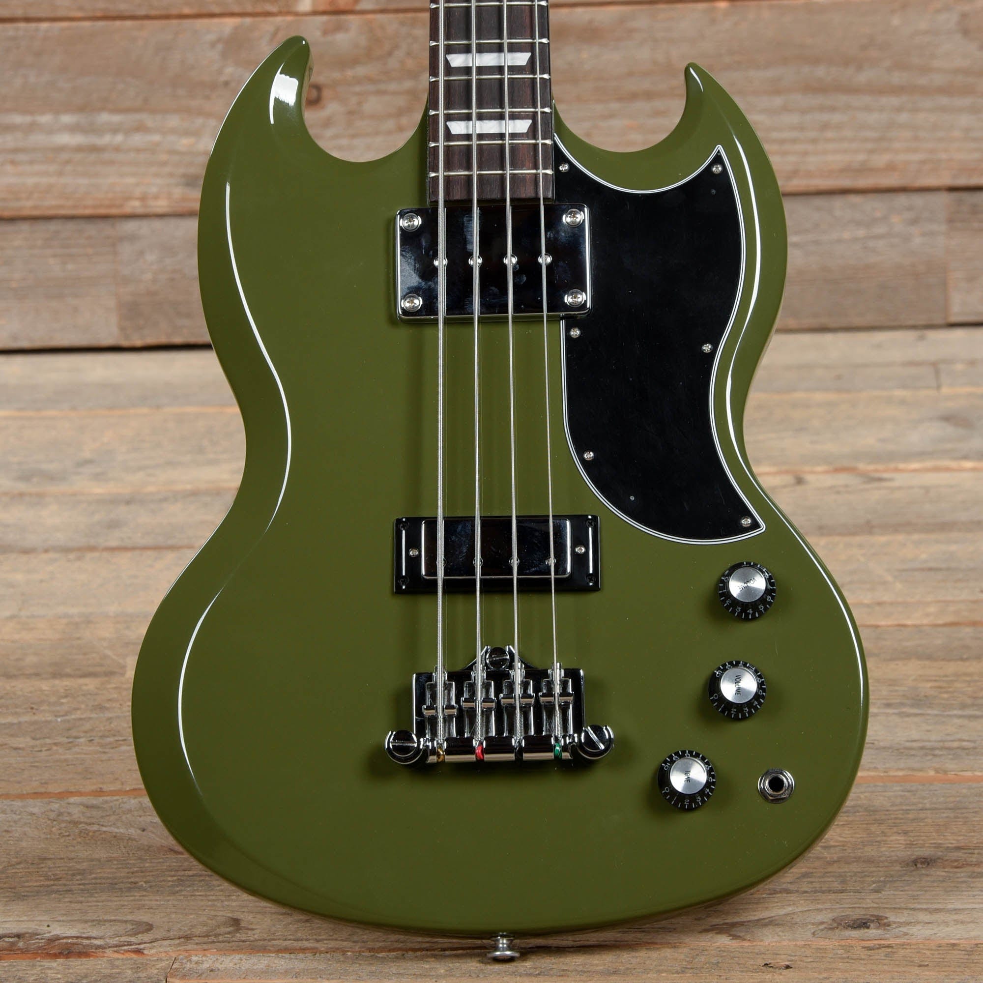 Gibson Modern SG Standard Bass Olive Drab w/Tortoise Pickguard Bass Guitars / 4-String