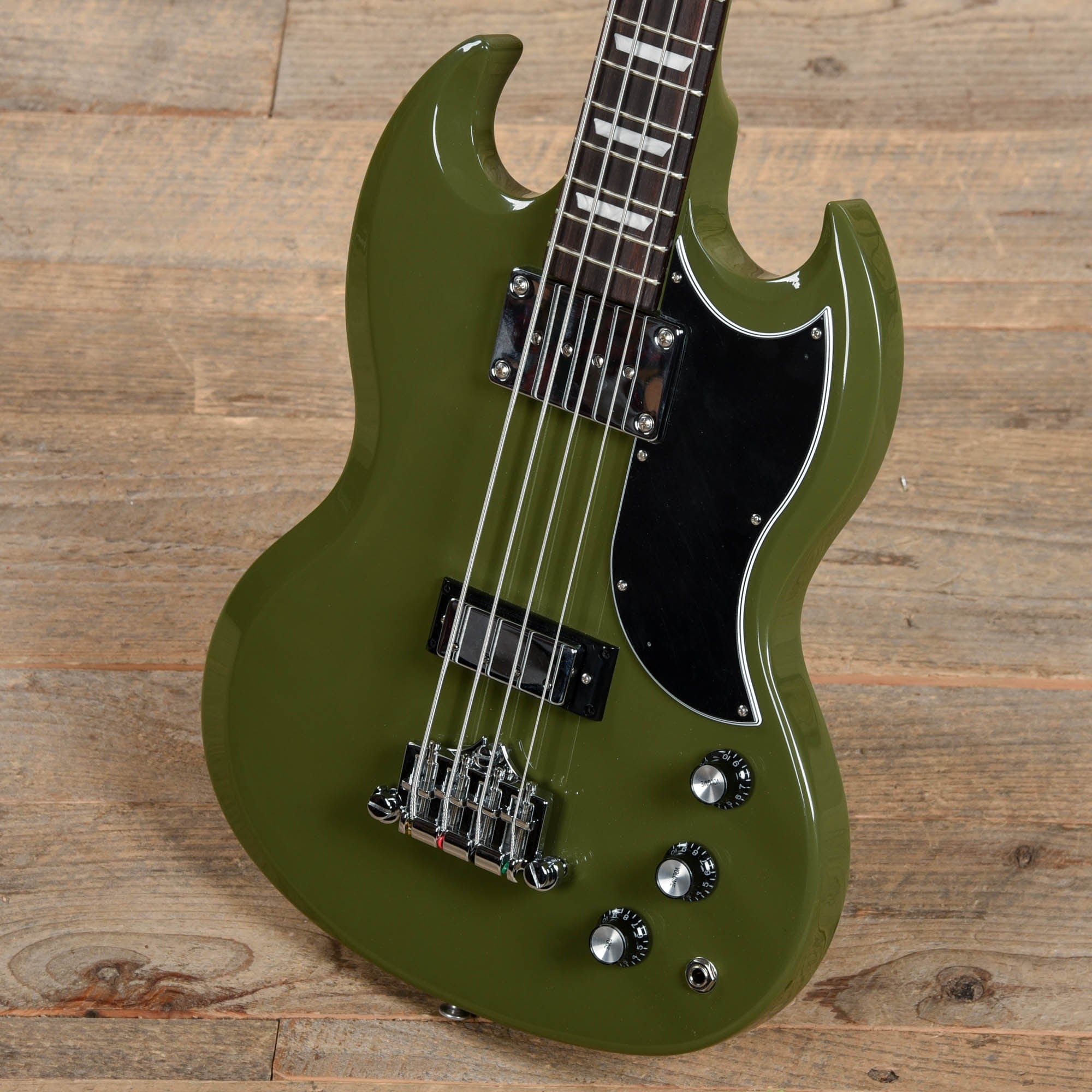 Gibson Modern SG Standard Bass Olive Drab w/Tortoise Pickguard Bass Guitars / 4-String