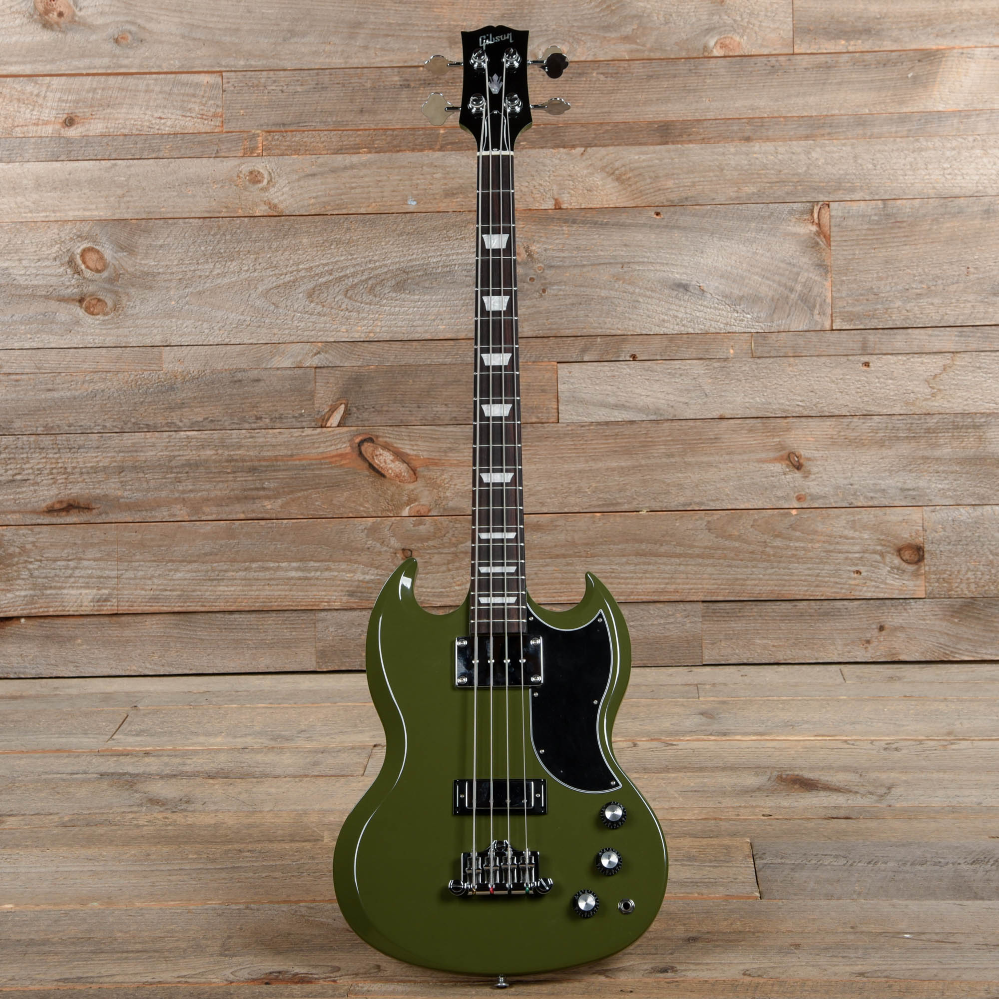 Gibson Modern SG Standard Bass Olive Drab w/Tortoise Pickguard Bass Guitars / 4-String