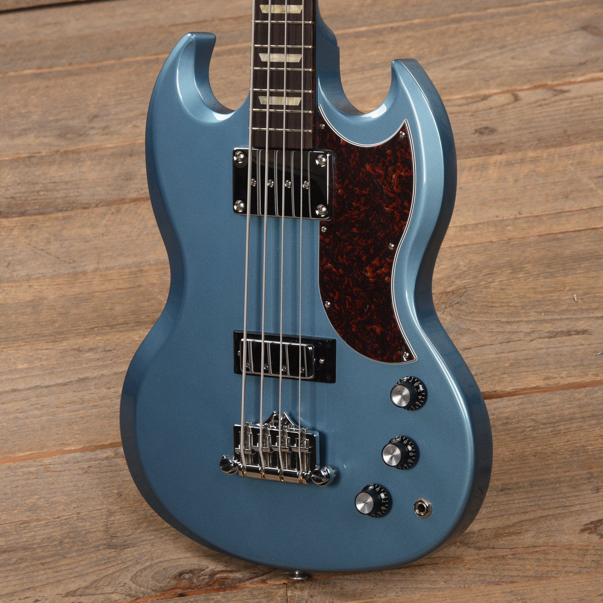 Gibson Modern SG Standard Bass Pelham Blue w/Tortoise Pickguard Bass Guitars / 4-String