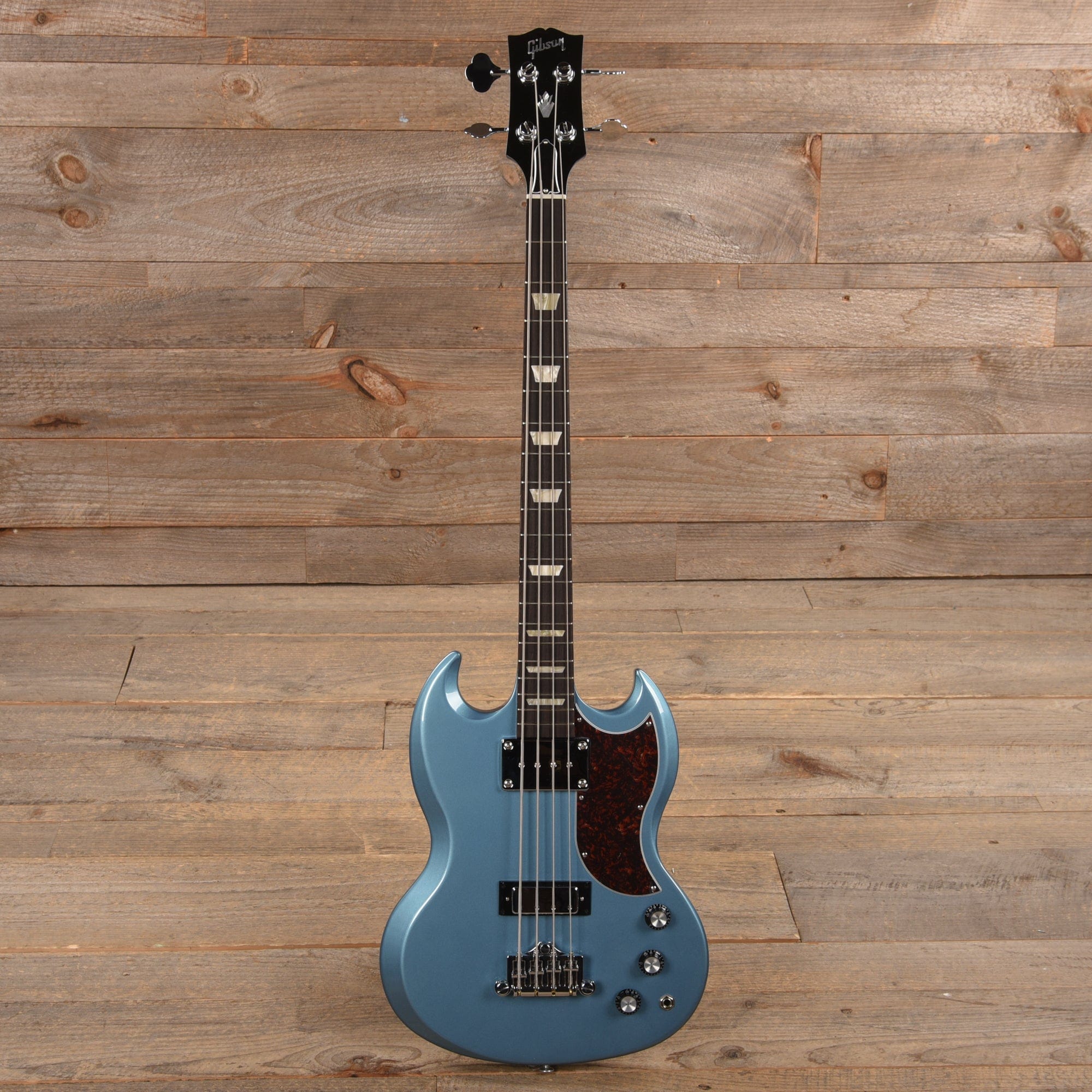 Gibson Modern SG Standard Bass Pelham Blue w/Tortoise Pickguard Bass Guitars / 4-String