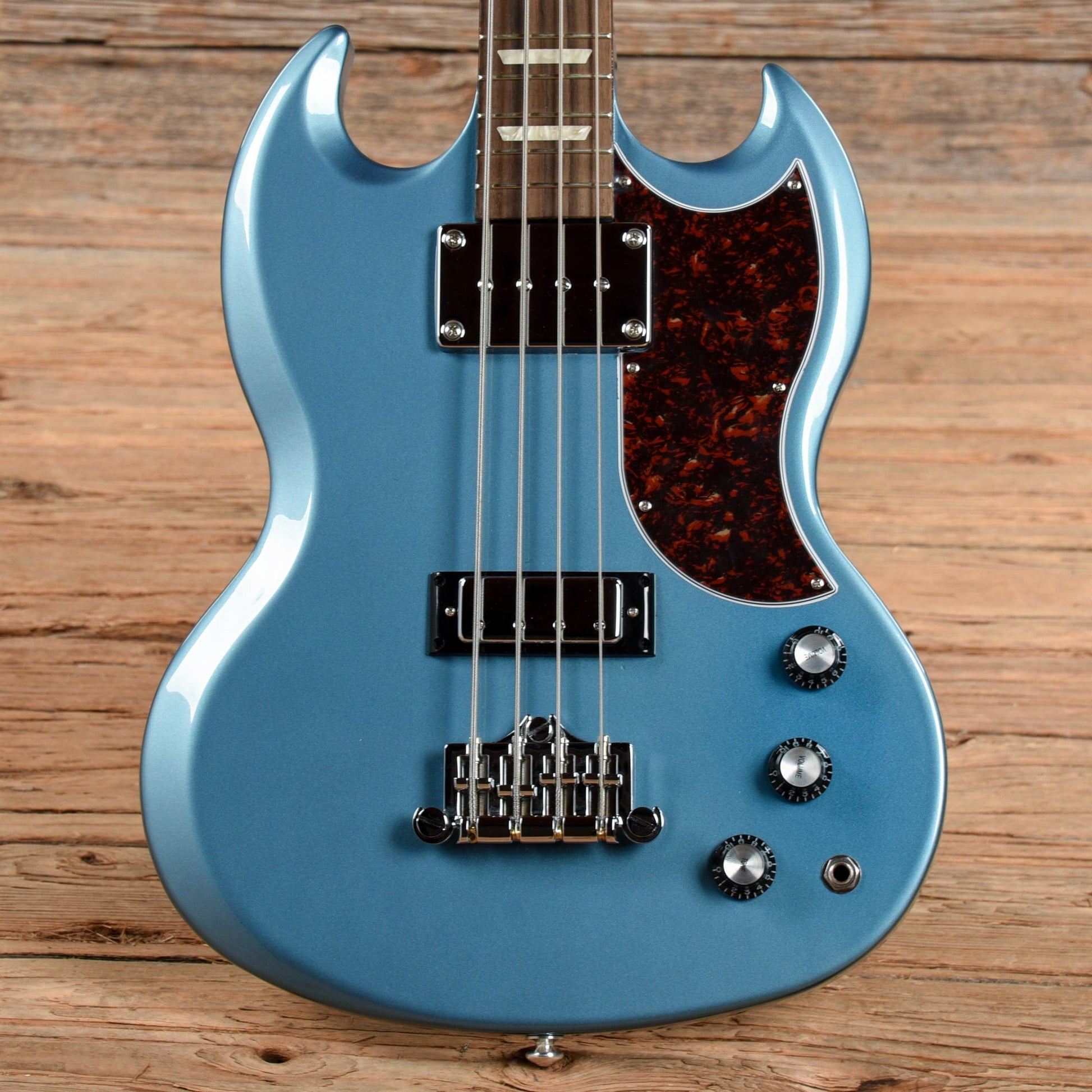 Gibson Modern SG Standard Bass Pelham Blue w/Tortoise Pickguard Bass Guitars / 4-String