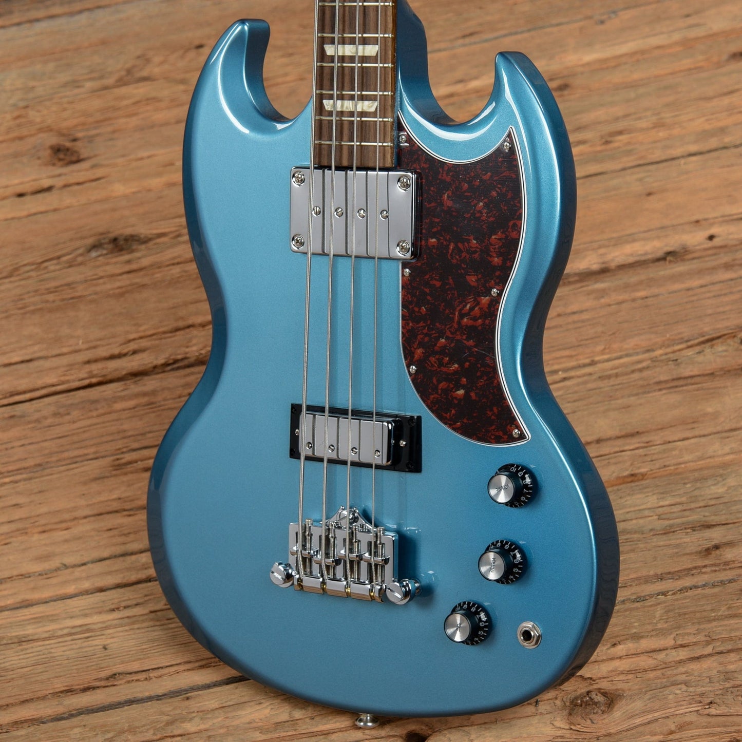 Gibson Modern SG Standard Bass Pelham Blue w/Tortoise Pickguard Bass Guitars / 4-String