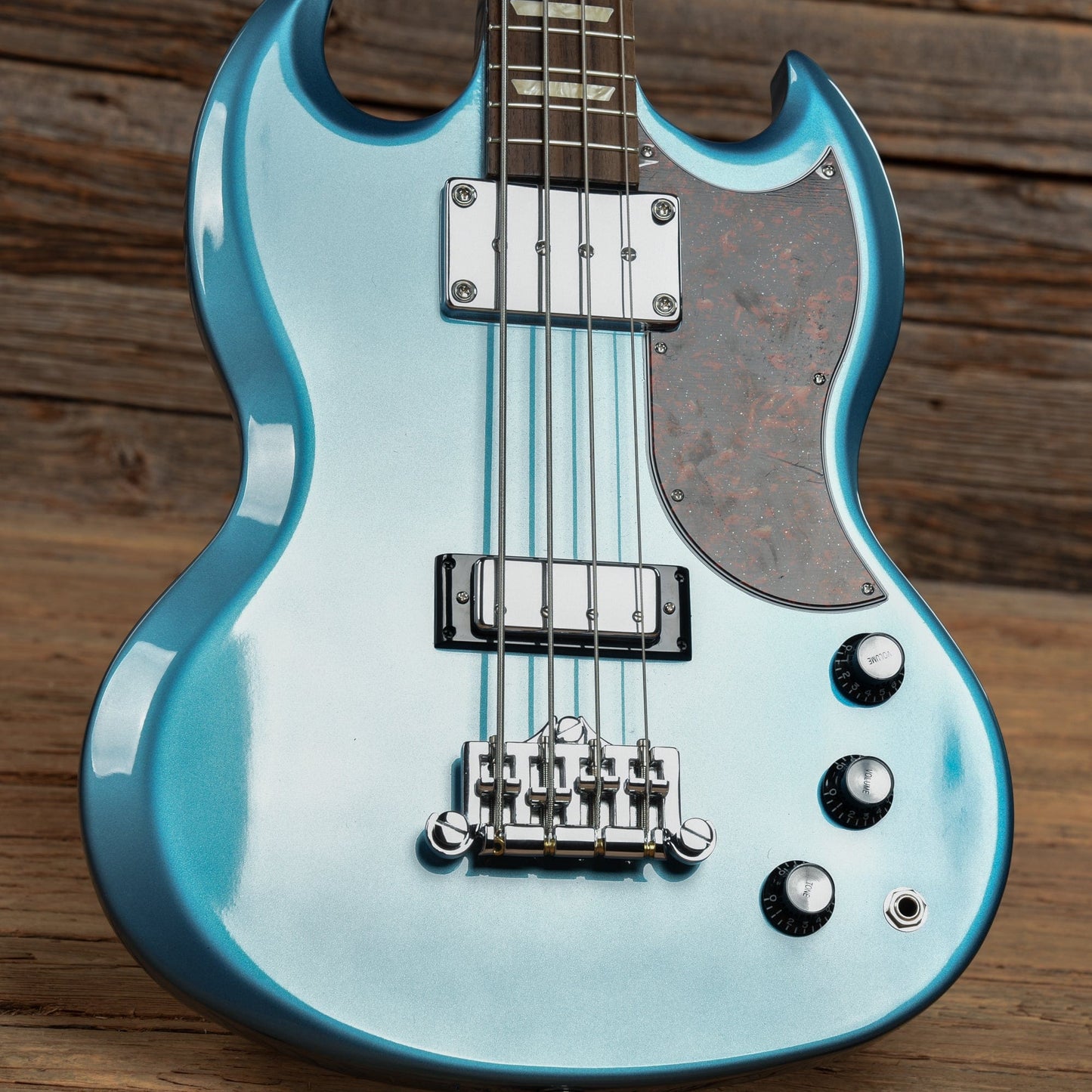 Gibson Modern SG Standard Bass Pelham Blue w/Tortoise Pickguard Bass Guitars / 4-String