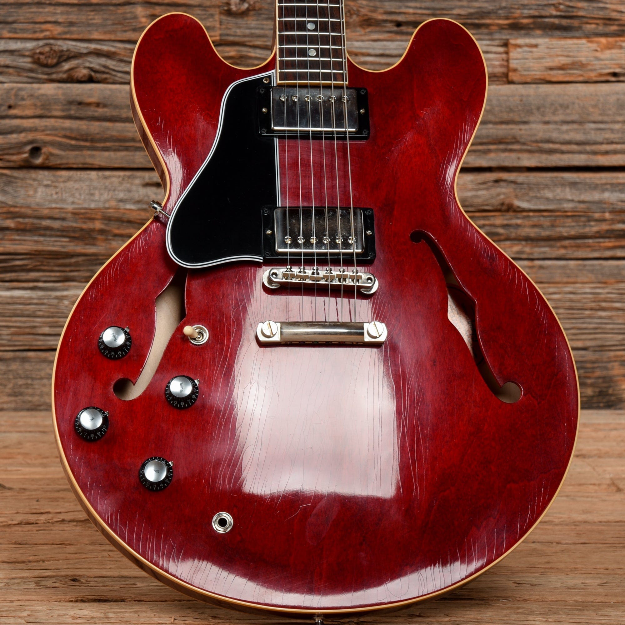 Gibson Custom Murphy Lab 61 ES-335 Reissue Ultra Light Aged Cherry 2021 LEFTY Electric Guitars / Semi-Hollow