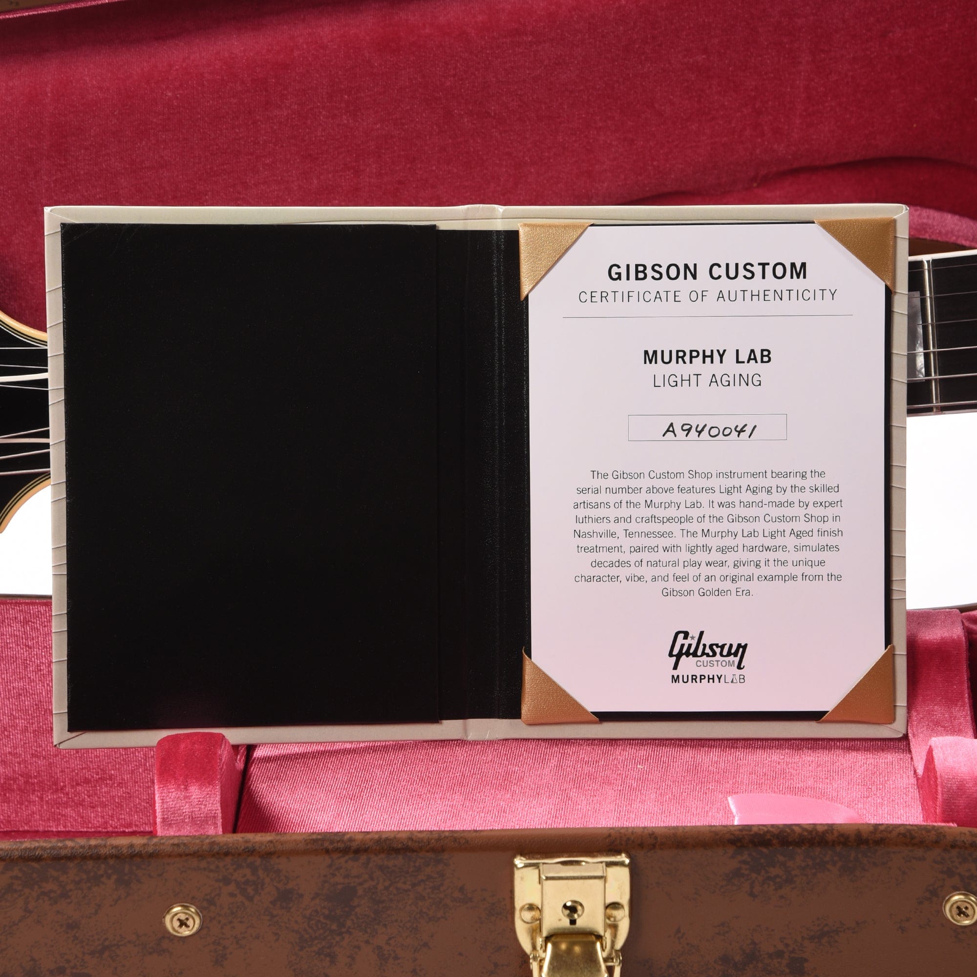 Gibson Custom Shop Murphy Lab 1959 ES-355 Reissue Stop Bar Watermelon Red Light Aged Electric Guitars / Semi-Hollow