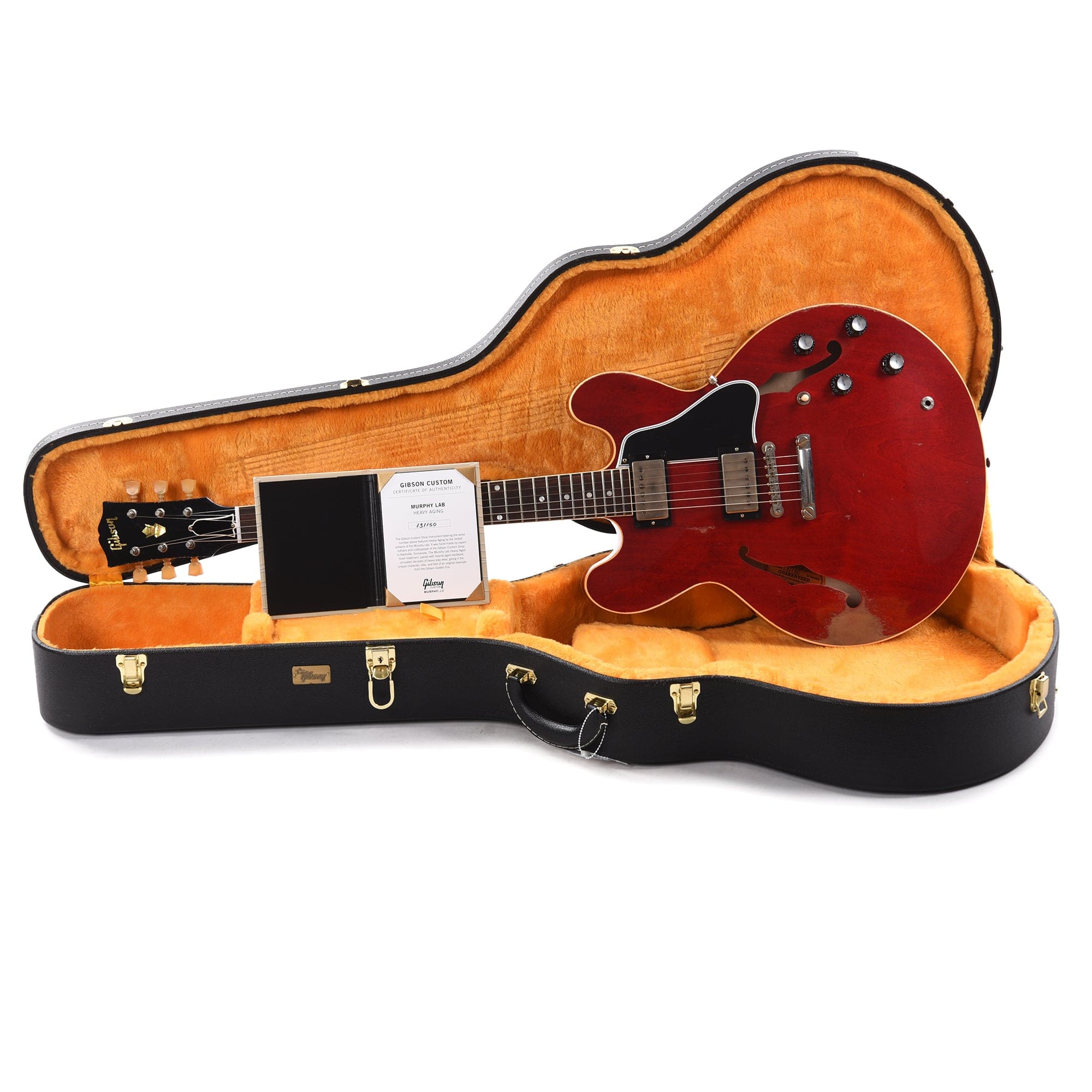 Gibson Custom Shop Murphy Lab 1961 ES-335 Reissue 60s Cherry Heavy Aged Electric Guitars / Semi-Hollow