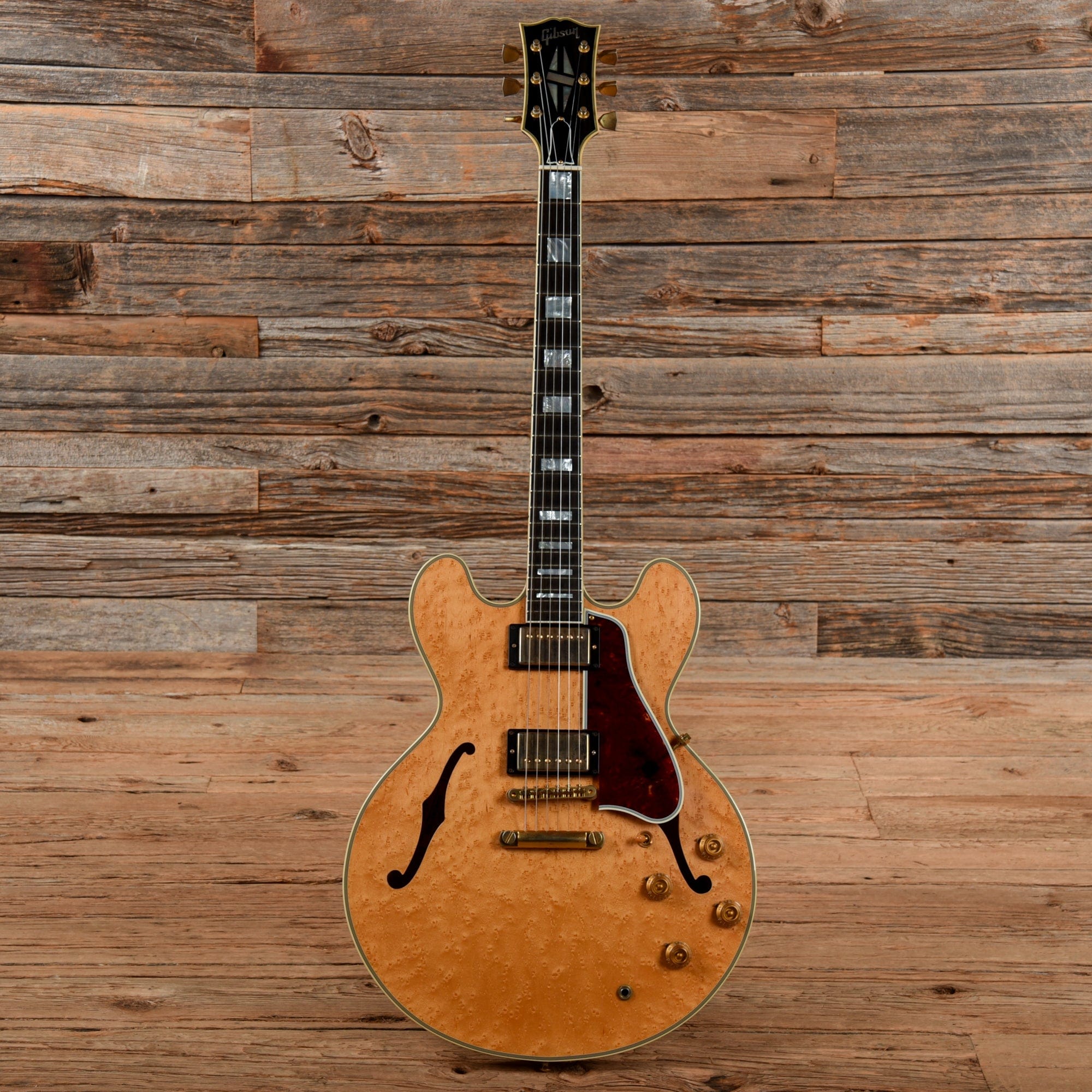 Gibson ES-355 Custom Burl Maple w/HSC Natural 2017 Electric Guitars / Semi-Hollow