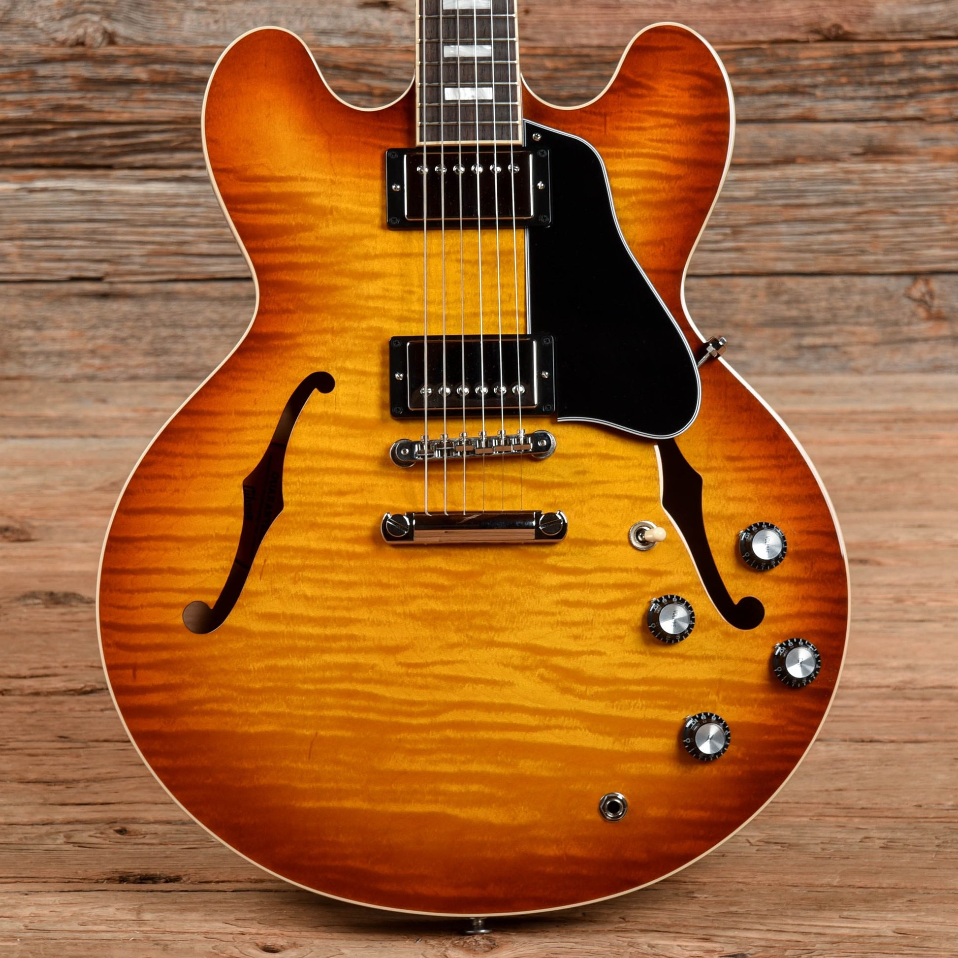 Gibson USA ES-335 Figured Iced Tea Sunburst 2022 Electric Guitars / Semi-Hollow