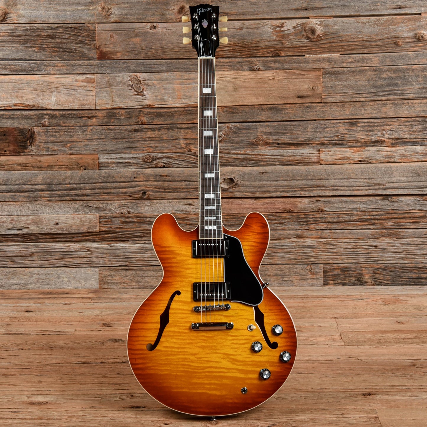 Gibson USA ES-335 Figured Iced Tea Sunburst 2022 Electric Guitars / Semi-Hollow