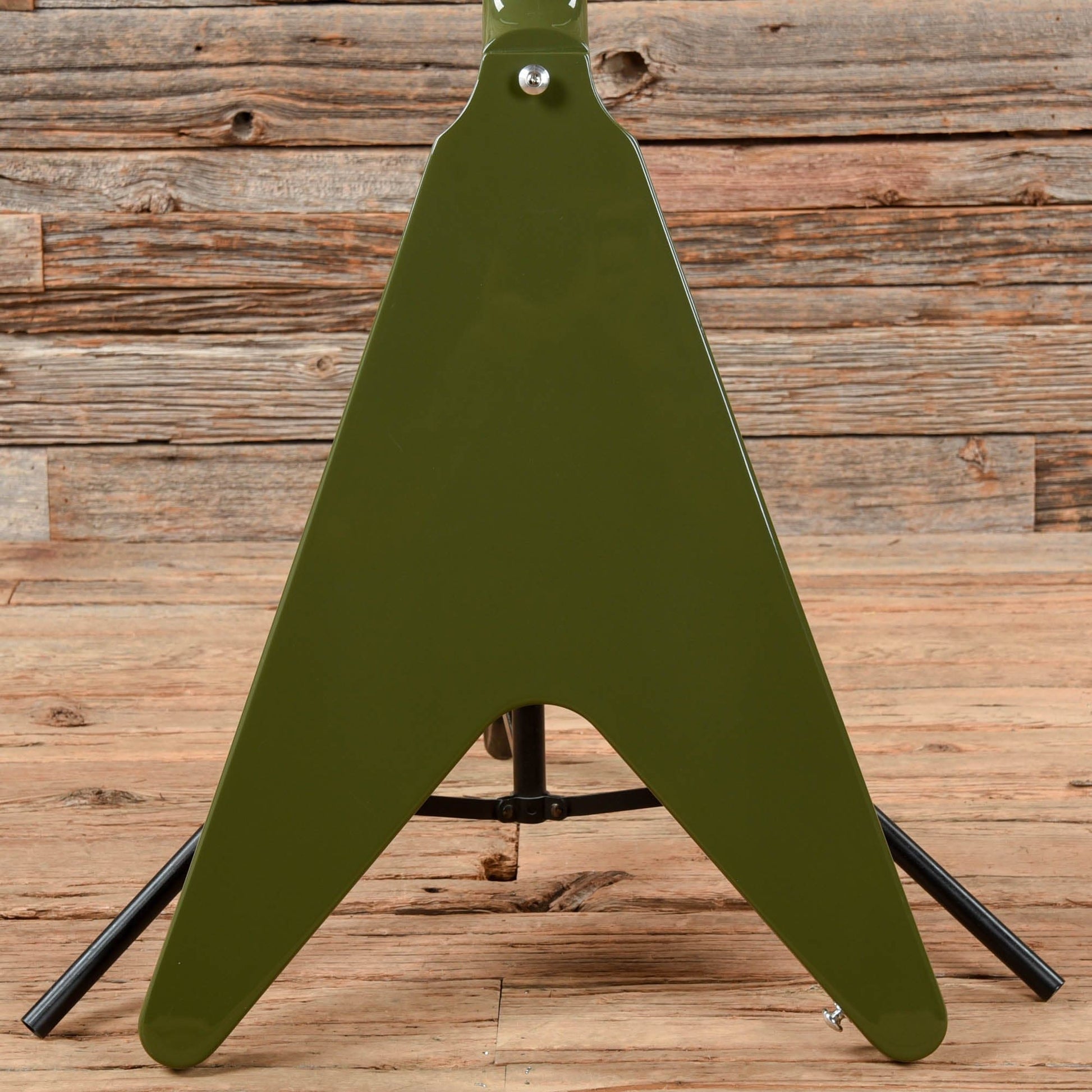 Gibson 70s Flying V Olive Drab 2021 Electric Guitars / Solid Body