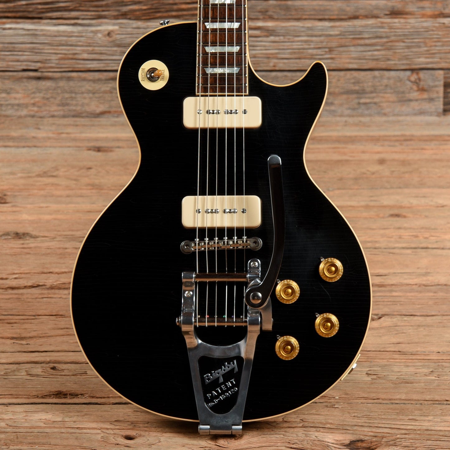 Gibson Custom Historic Select '56 Les Paul Aged Ebony 2015 Electric Guitars / Solid Body