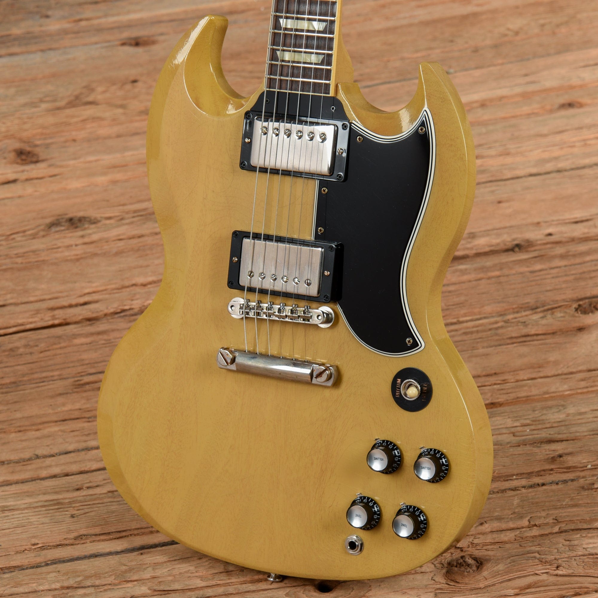 Gibson Custom Murphy Lab 61 Les Paul SG Standard Ultra Light Aged TV Yellow Electric Guitars / Solid Body