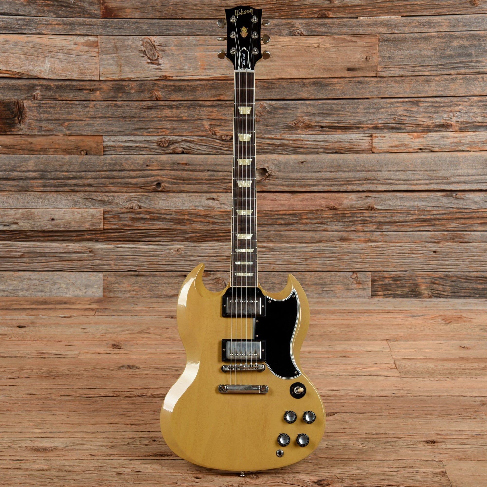 Gibson Custom Murphy Lab 61 Les Paul SG Standard Ultra Light Aged TV Yellow Electric Guitars / Solid Body