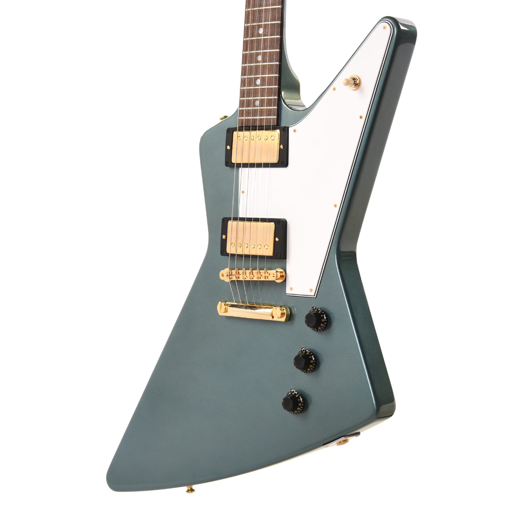 Gibson Custom Shop 1958 Korina Explorer Antique Pelham Blue VOS w/White PIckguard Electric Guitars / Solid Body