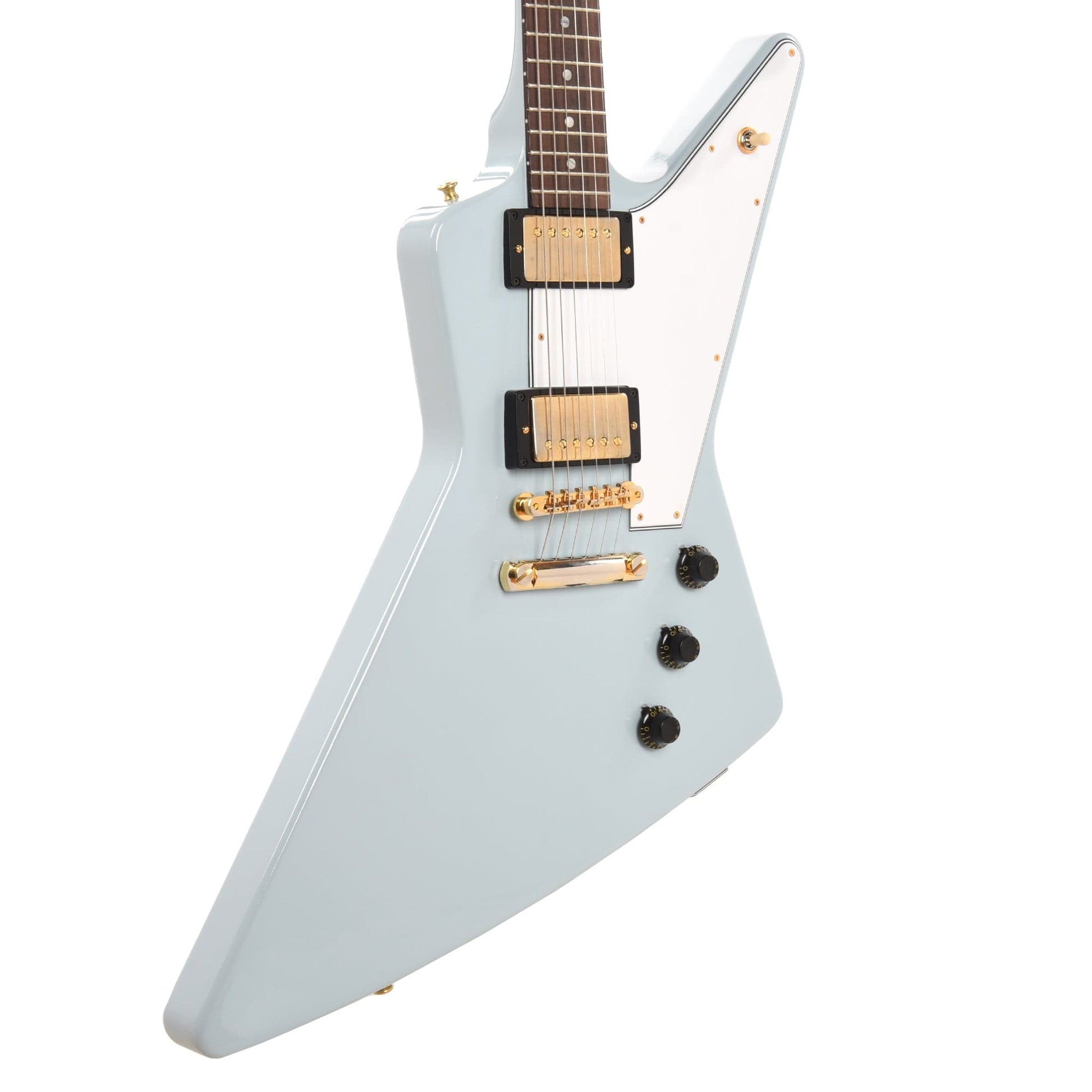 Gibson Custom Shop 1958 Korina Explorer Frost Blue VOS w/White PIckguard Electric Guitars / Solid Body