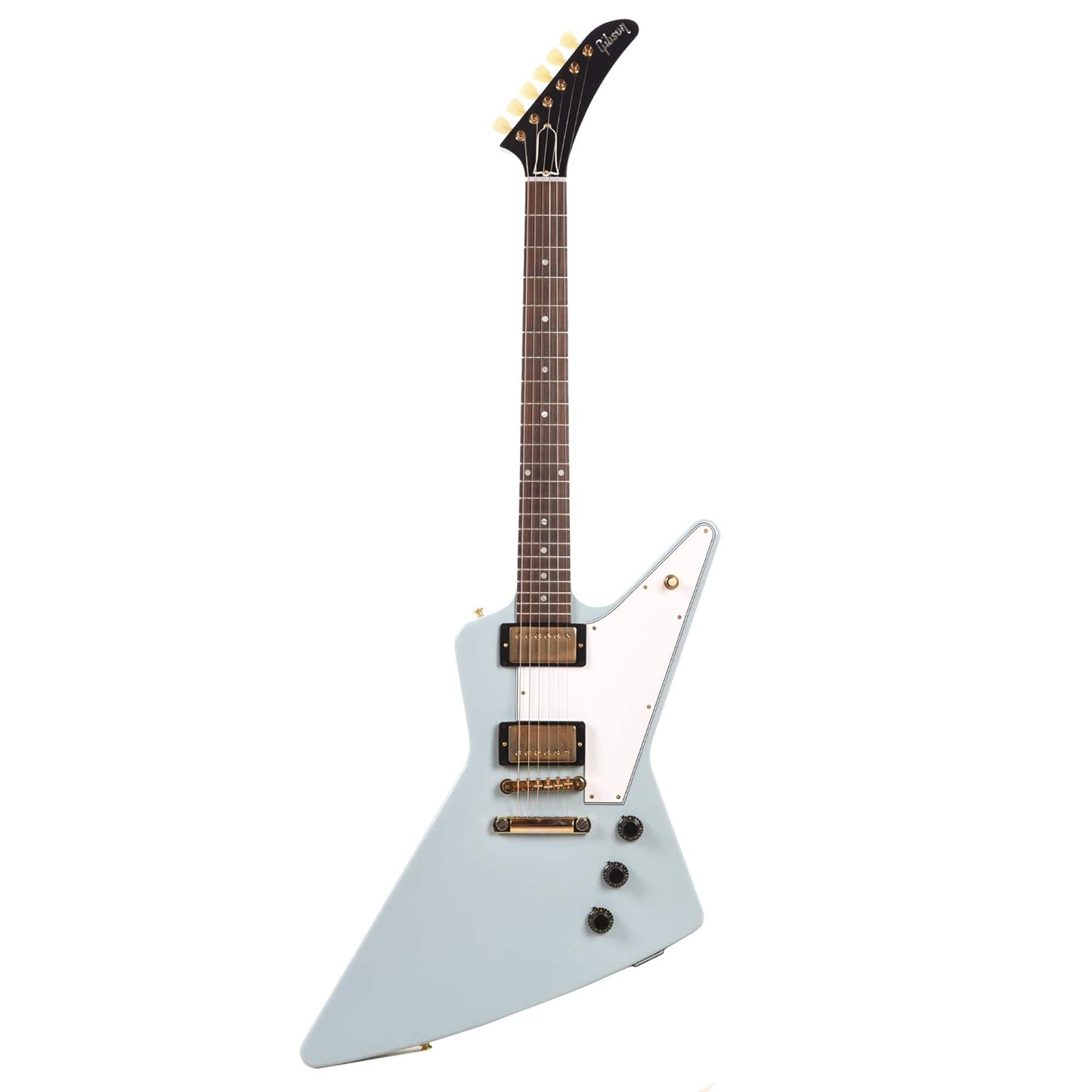 Gibson Custom Shop 1958 Korina Explorer Frost Blue VOS w/White PIckguard Electric Guitars / Solid Body