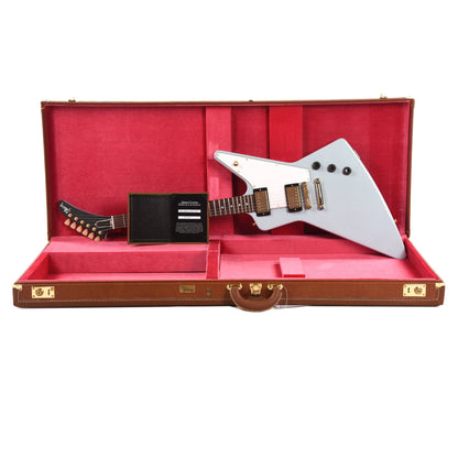 Gibson Custom Shop 1958 Korina Explorer Frost Blue VOS w/White PIckguard Electric Guitars / Solid Body