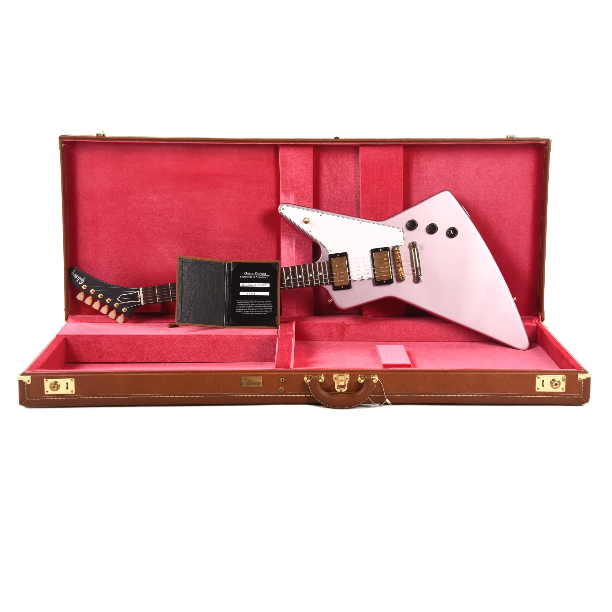 Gibson Custom Shop 1958 Korina Explorer Heather Poly VOS w/White PIckguard Electric Guitars / Solid Body